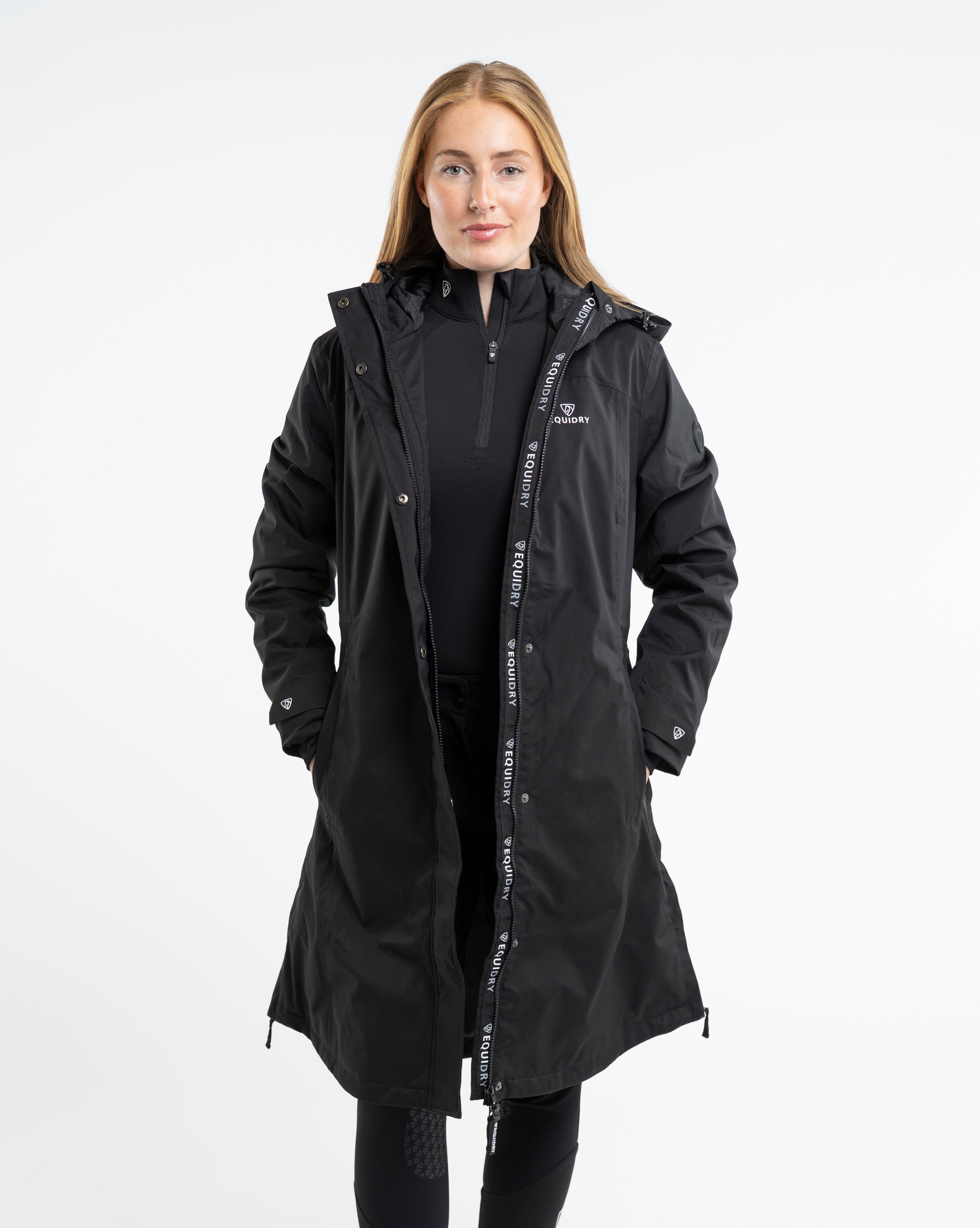 EQUIDRY Bronte Waterproof Riding Coat Women's Black