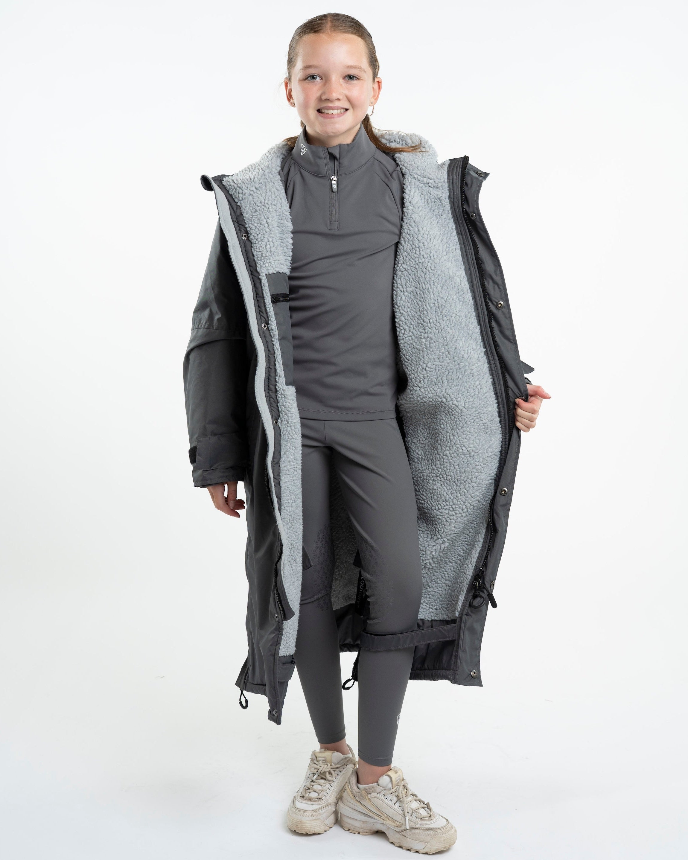 EQUIDRY Evolution Children's Thick Fleece Grey/Grey