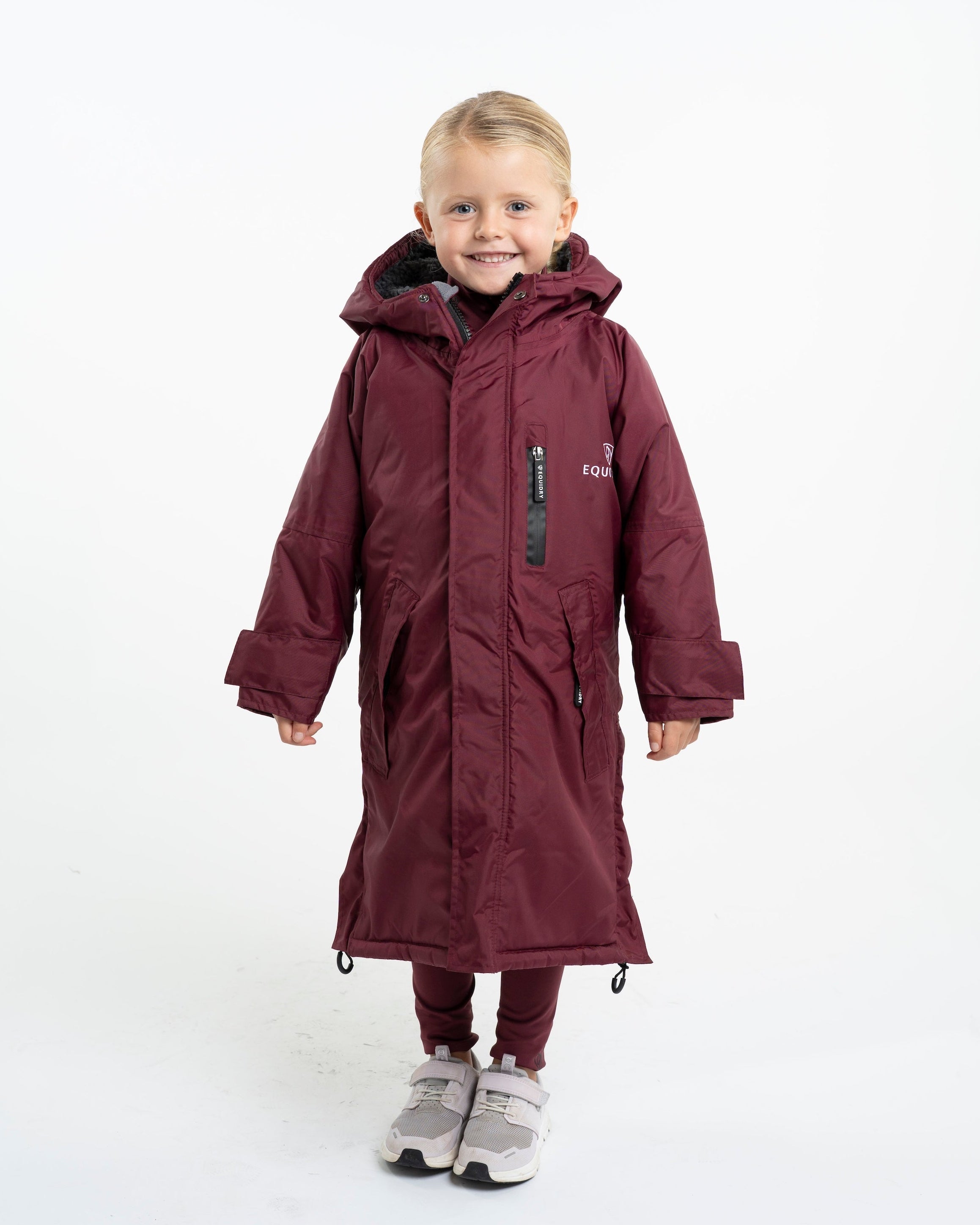 EQUIDRY Evolution Children's Thick Fleece Plum/Grey