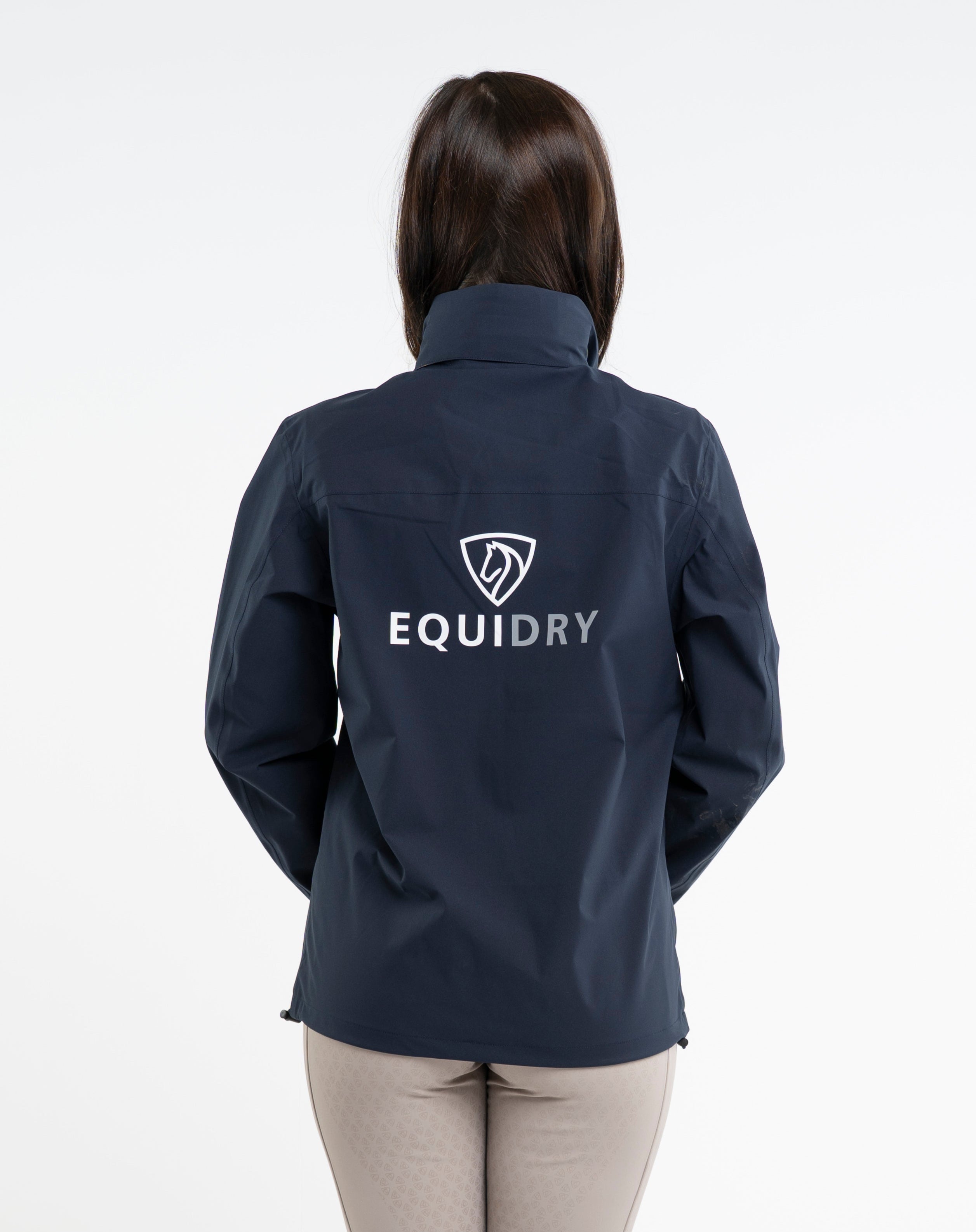 EQUIDRY Nimbus Waterproof Pack Away Jacket Women's Navy