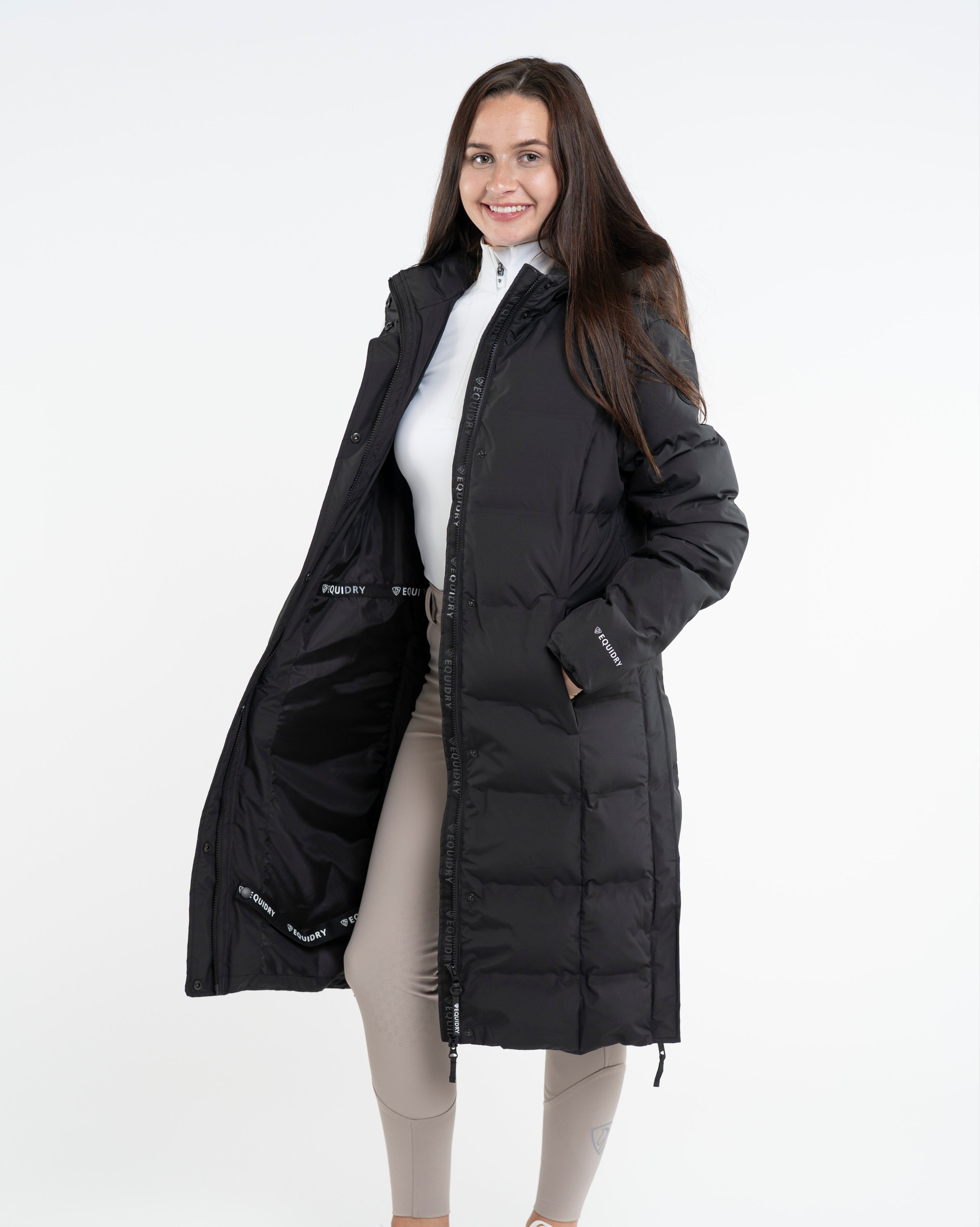 EQUIDRY Thora Waterproof Riding Puffer Women's Black