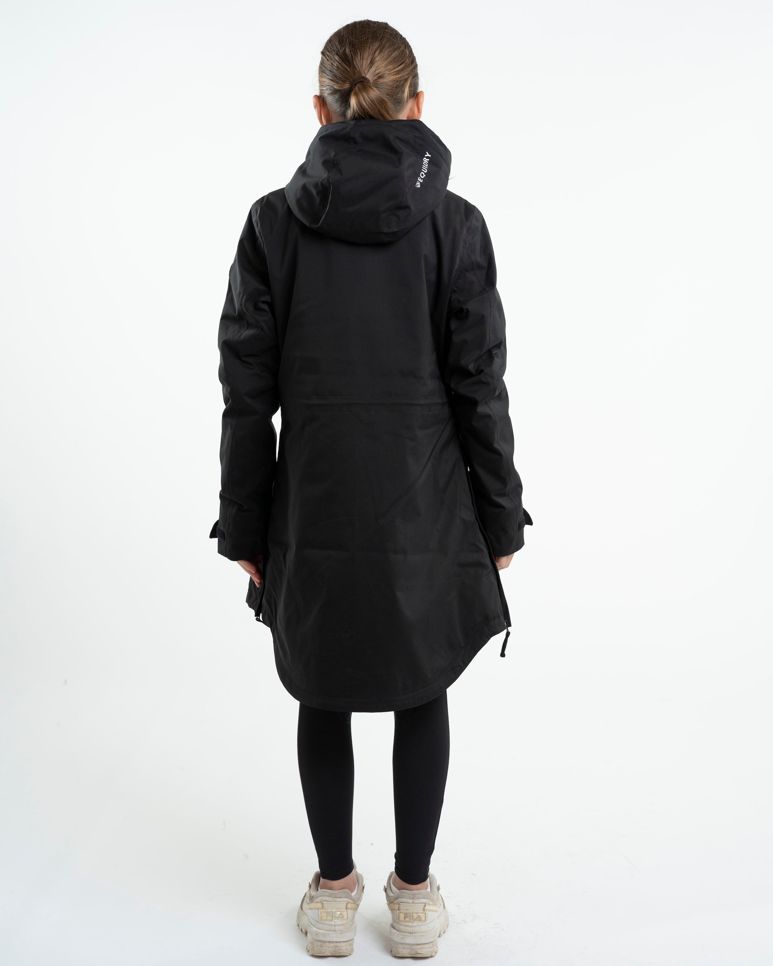 EQUIDRY Bronte Waterproof Riding Coat Girl's Black