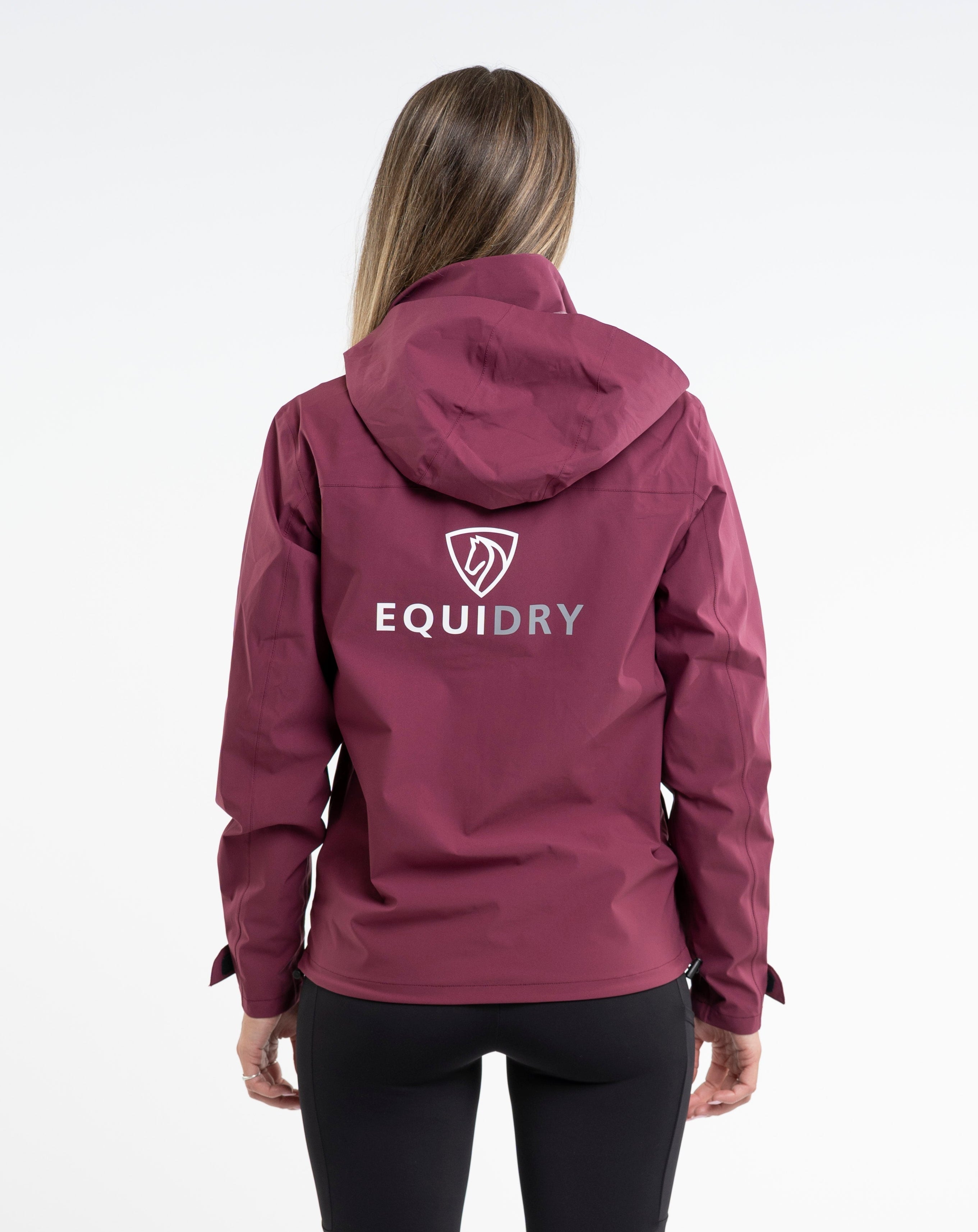 EQUIDRY Nimbus Waterproof Pack Away Jacket Women's Plum