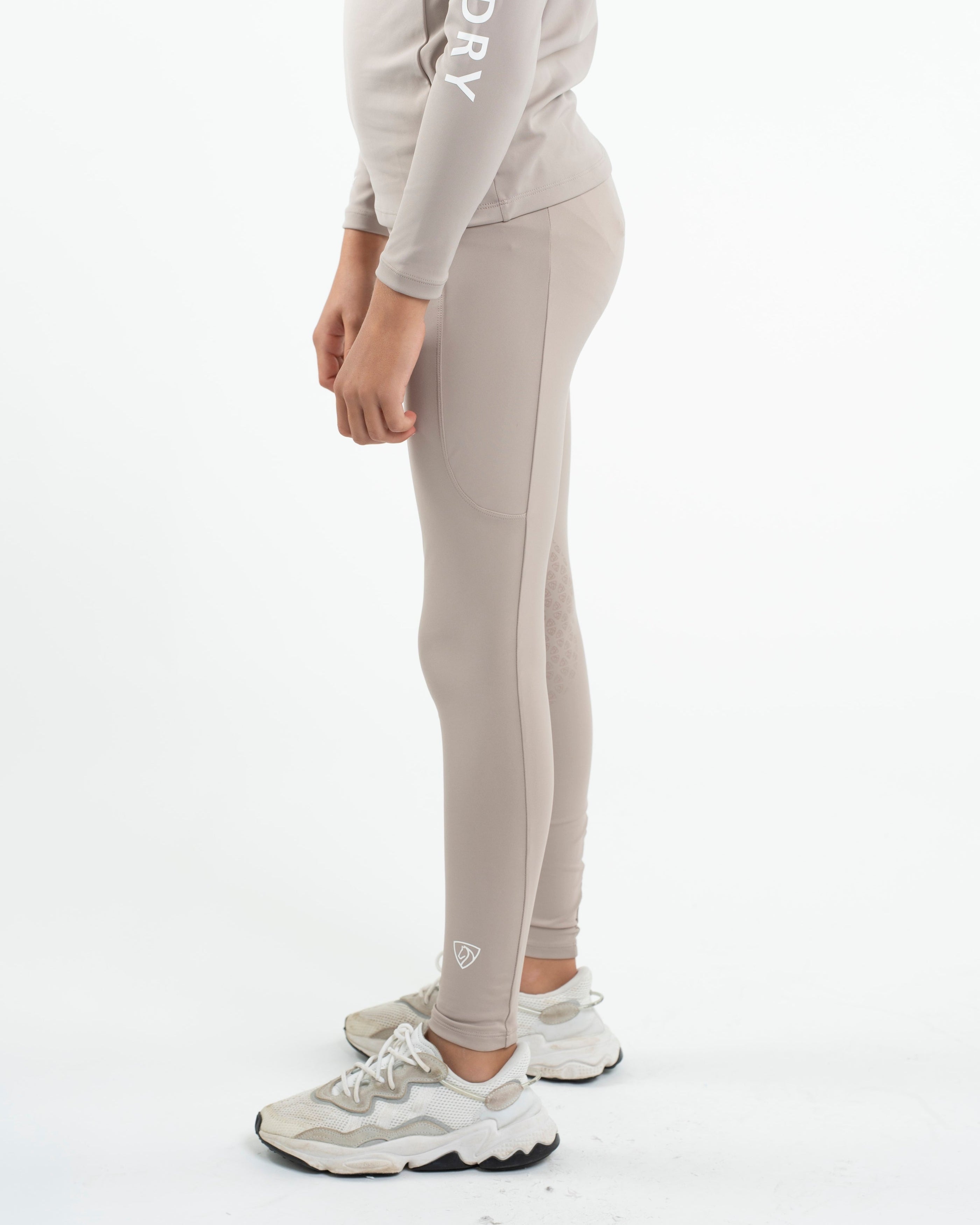 EQUIDRY Water Repellent Riding Leggings Knee Grip Children's Sand Equestrian Apparel for Kids | Equiflair