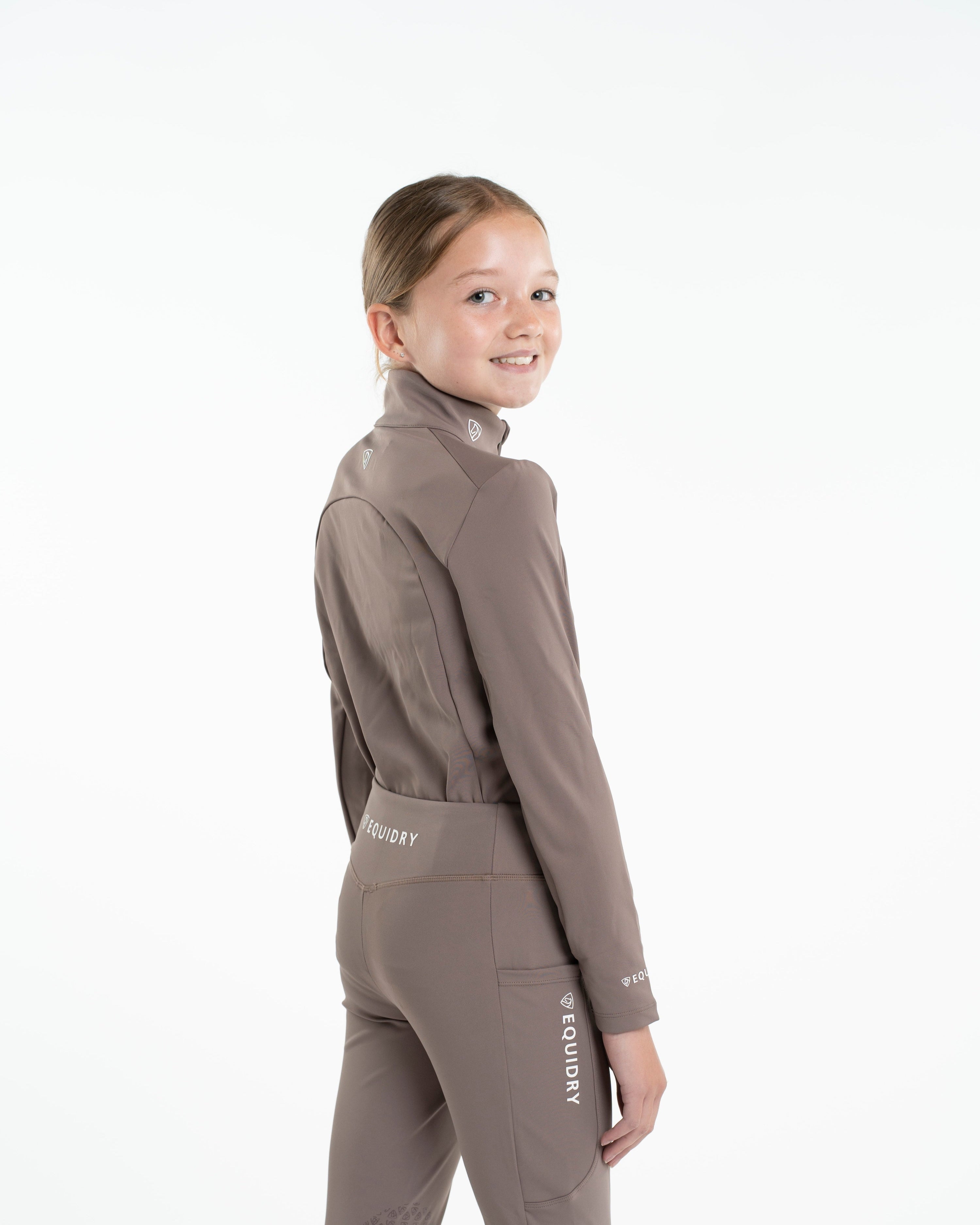 EQUIDRY Children's Water Repellent Base Layer Mocha