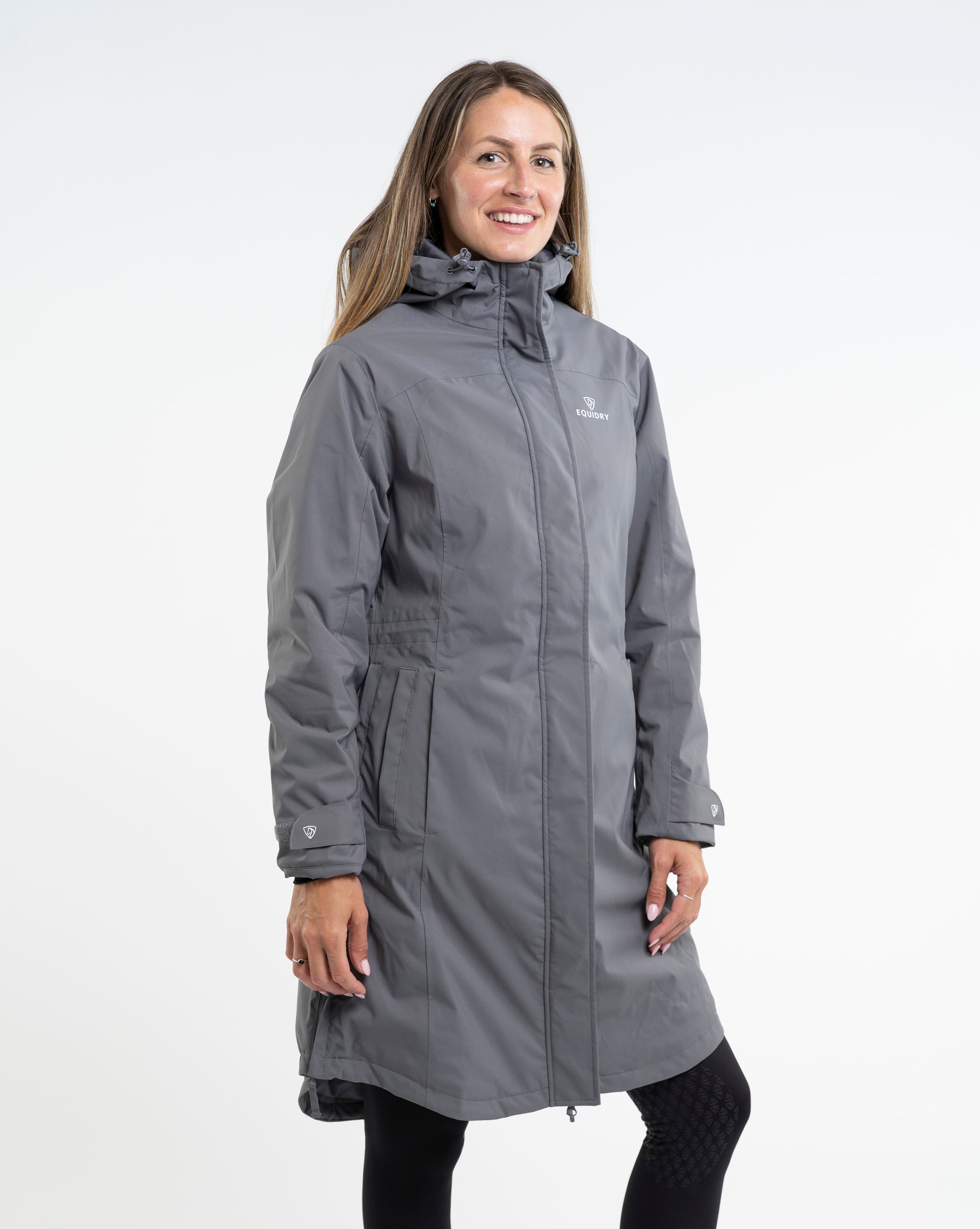 EQUIDRY Bronte Waterproof Riding Coat Women's Grey