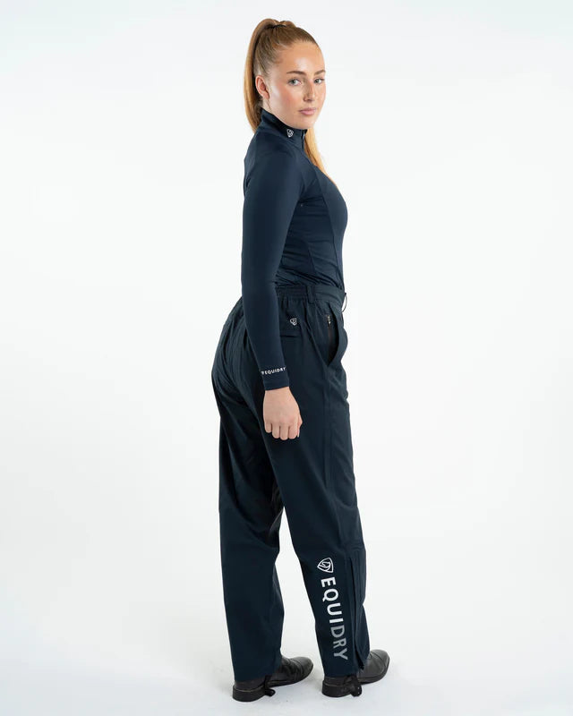 EQUIDRY Waterproof Trousers Unlined Women's Navy