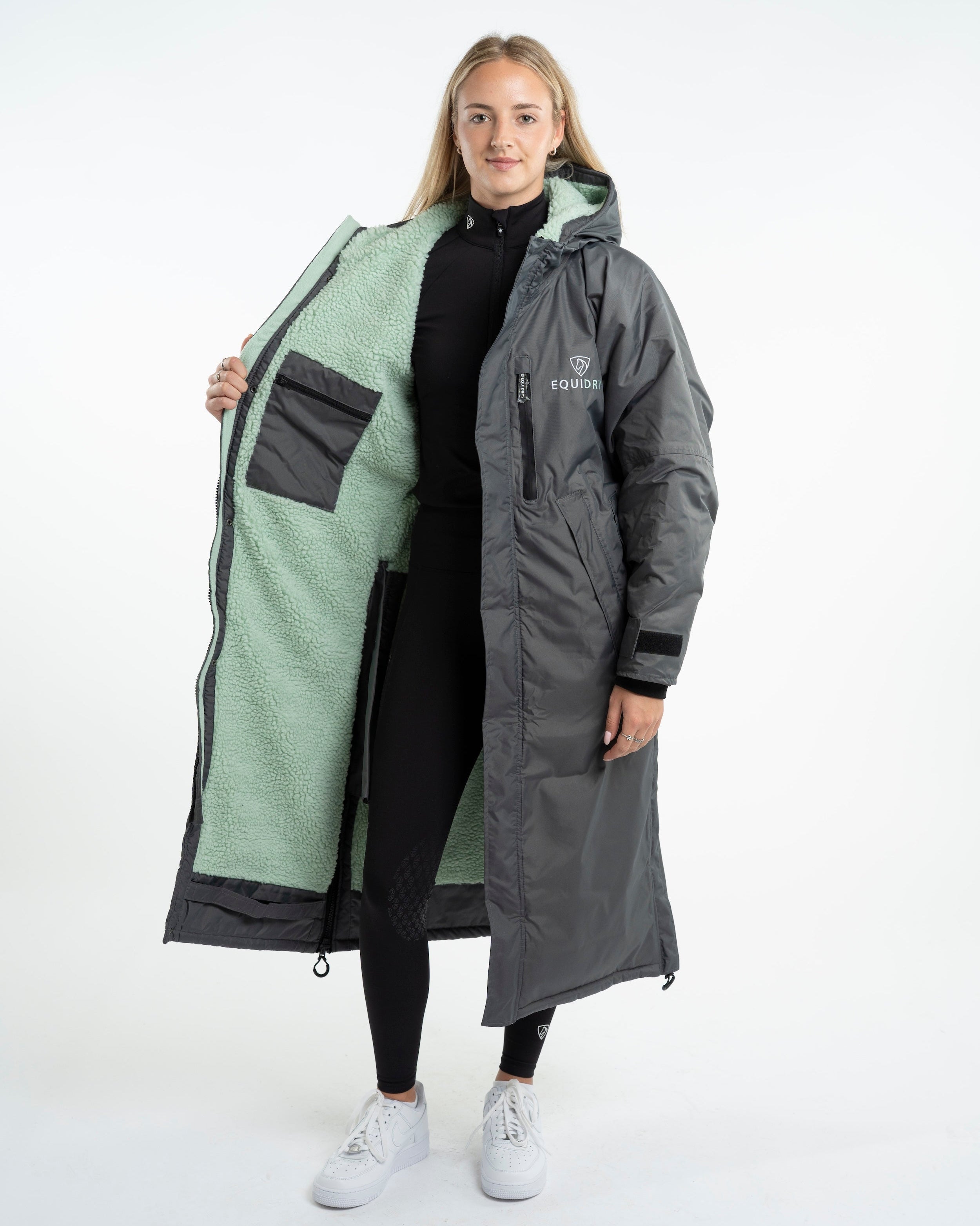 EQUIDRY Evolution Women's Thick Fleece Grey/Jade