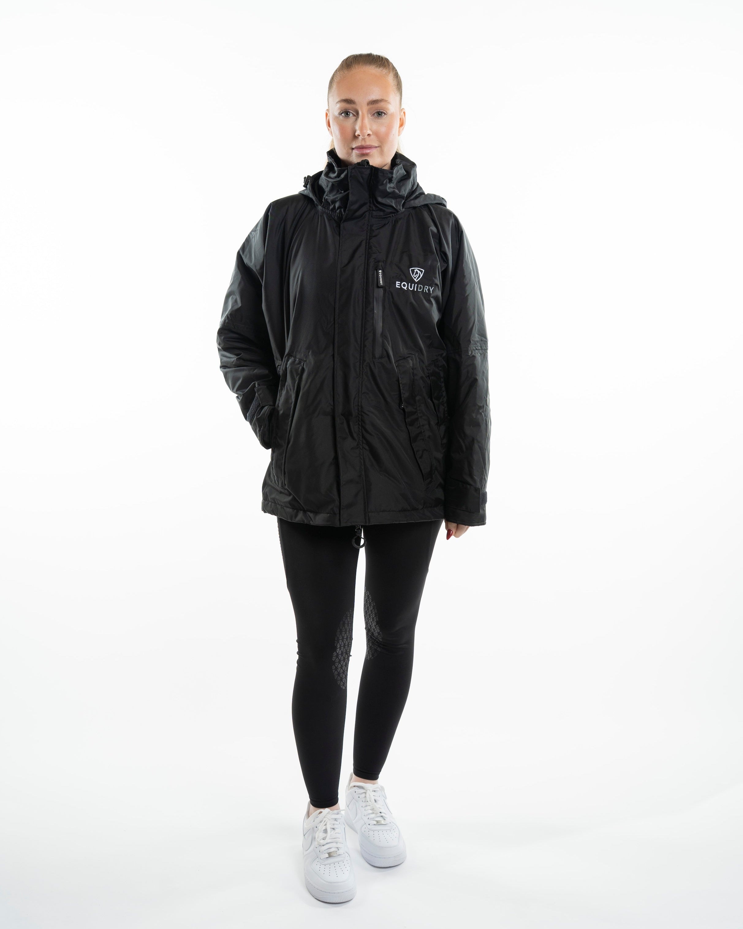 EQUIDRY Shortie Women's Thin Fleece Black/Black