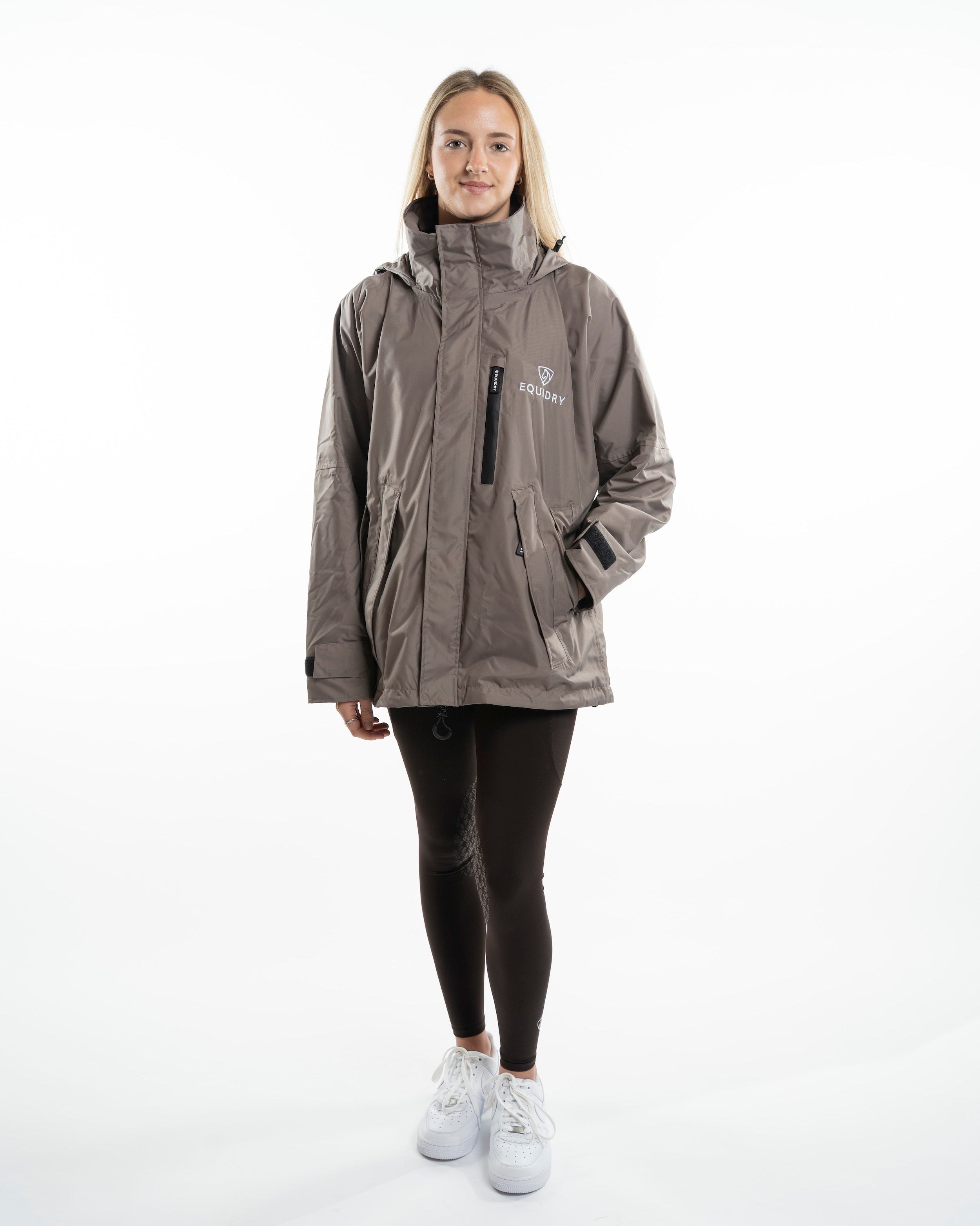 EQUIDRY Shortie Women's Thin Fleece Taupe