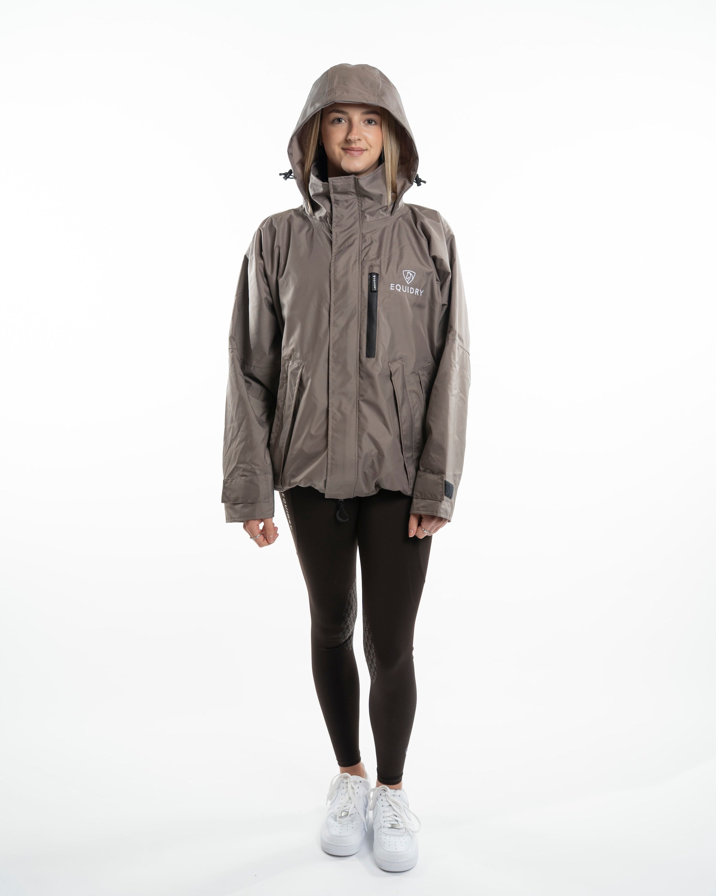 EQUIDRY Shortie Women's Thin Fleece Taupe