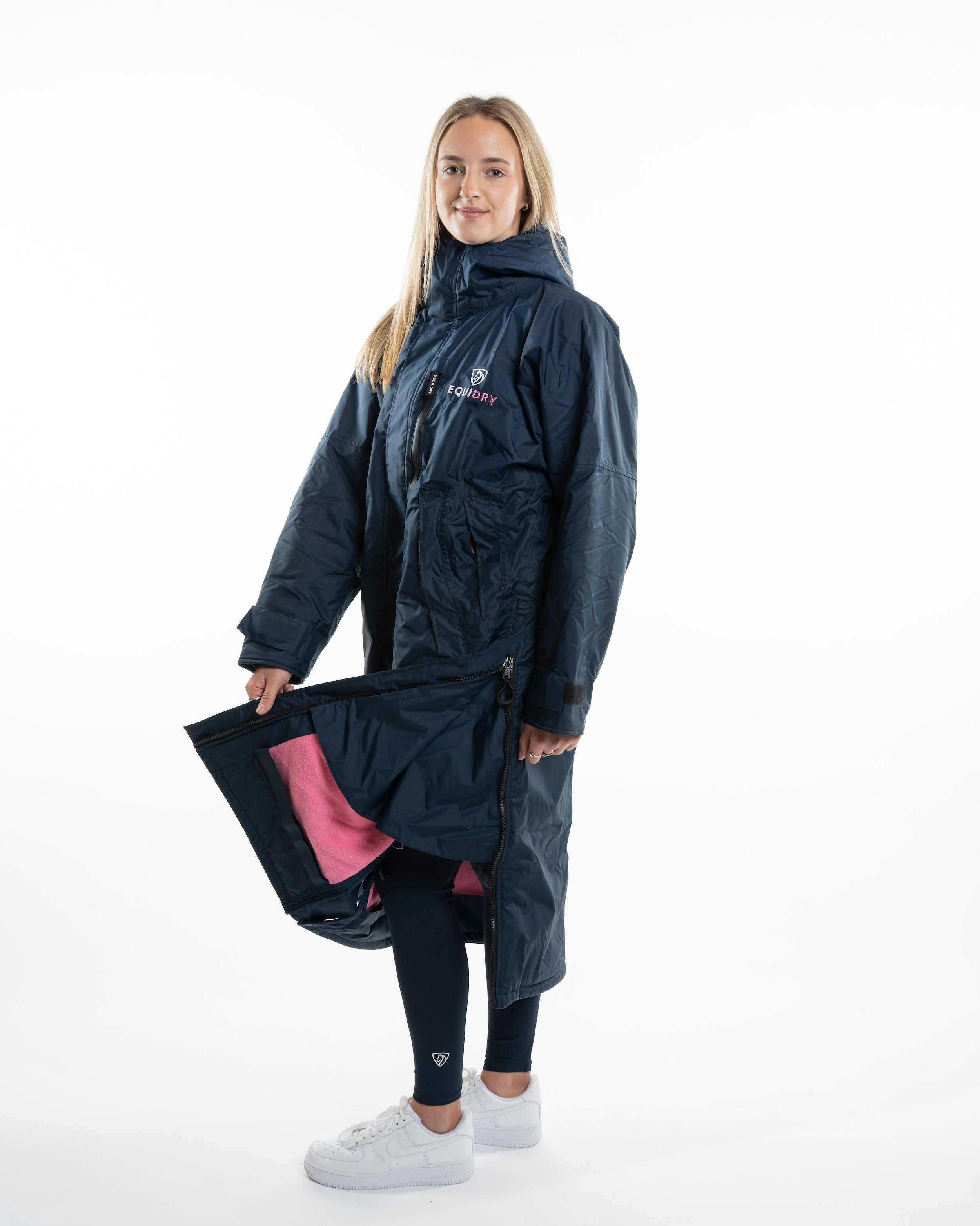 EQUIDRY Evolution Women's Thin Fleece Navy/Penelope Pink