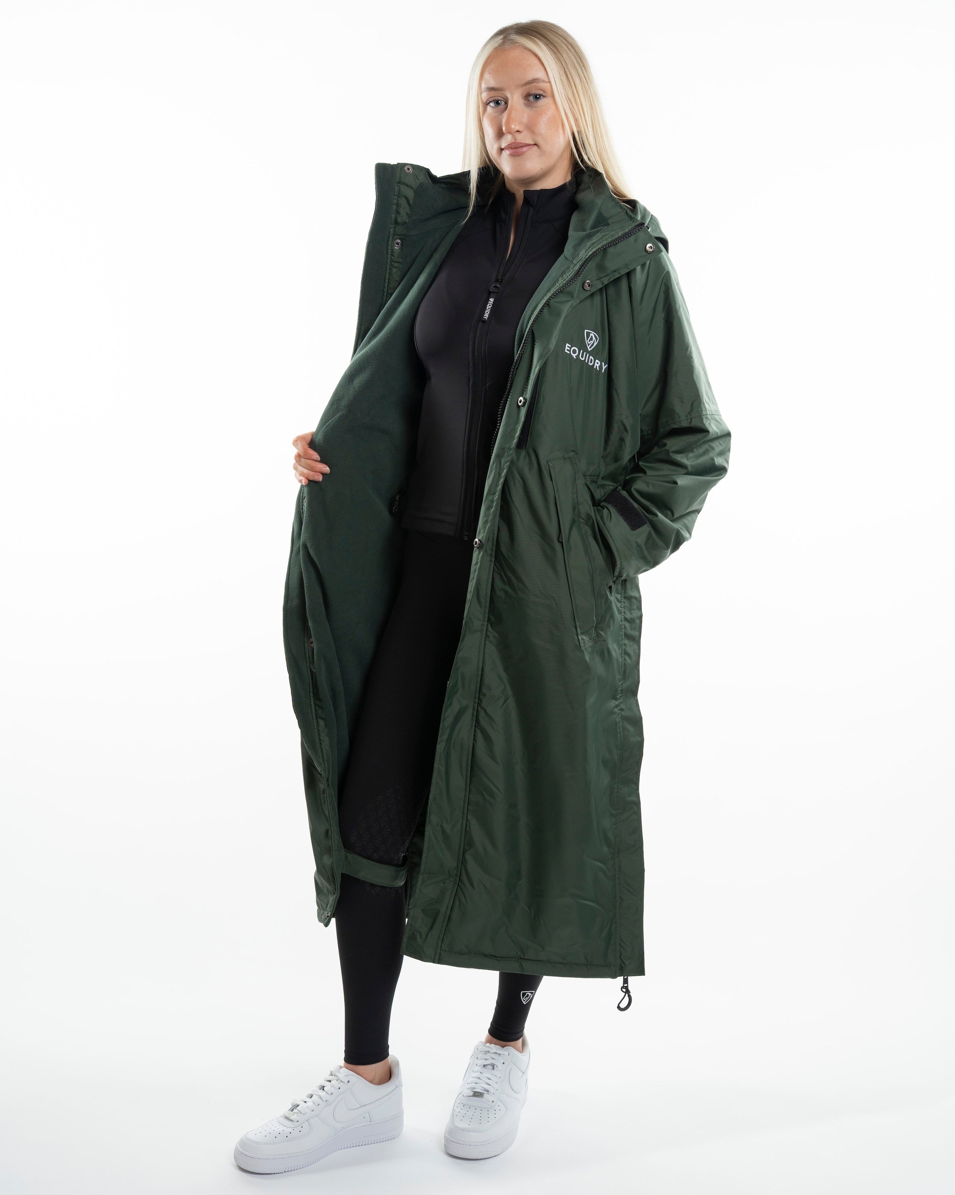 EQUIDRY Evolution Women's Thin Fleece Black Forest Green/Green