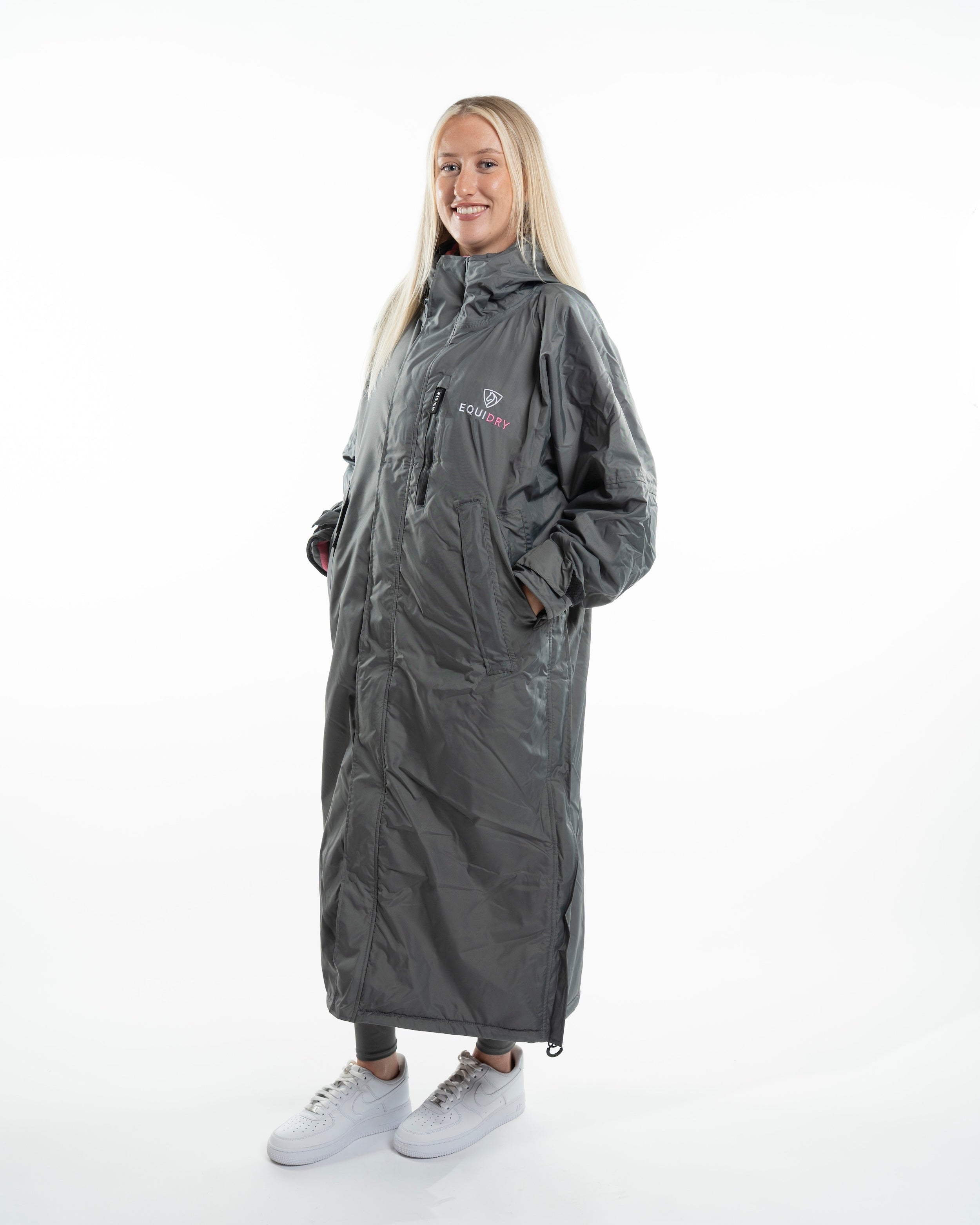 EQUIDRY Evolution Women's Thin Fleece Grey/Penelope Pink