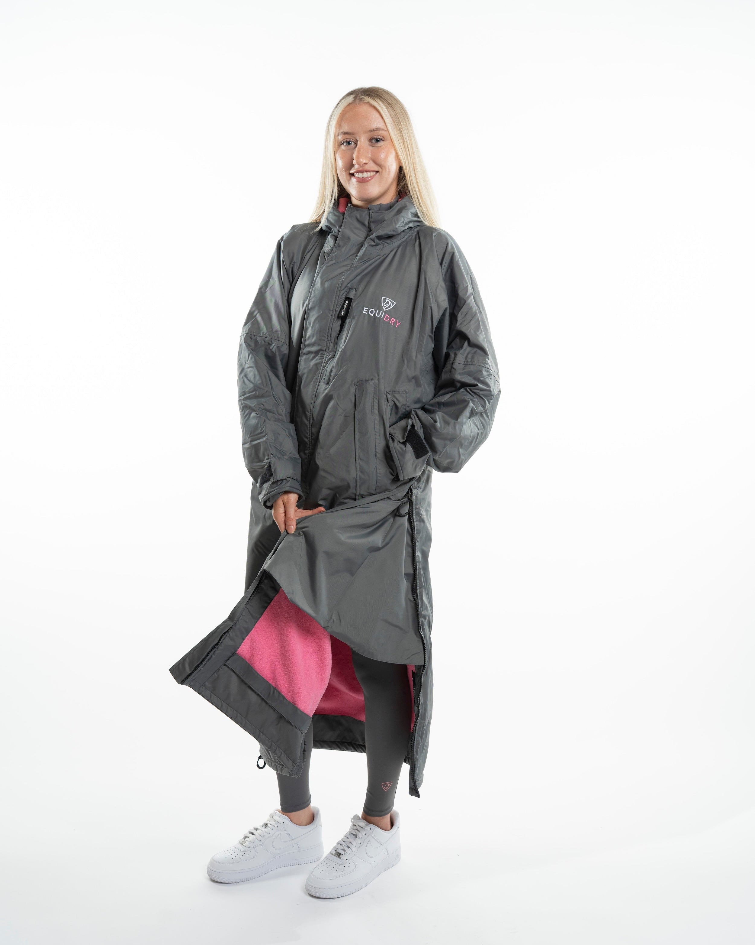 EQUIDRY Evolution Women's Thin Fleece Grey/Penelope Pink