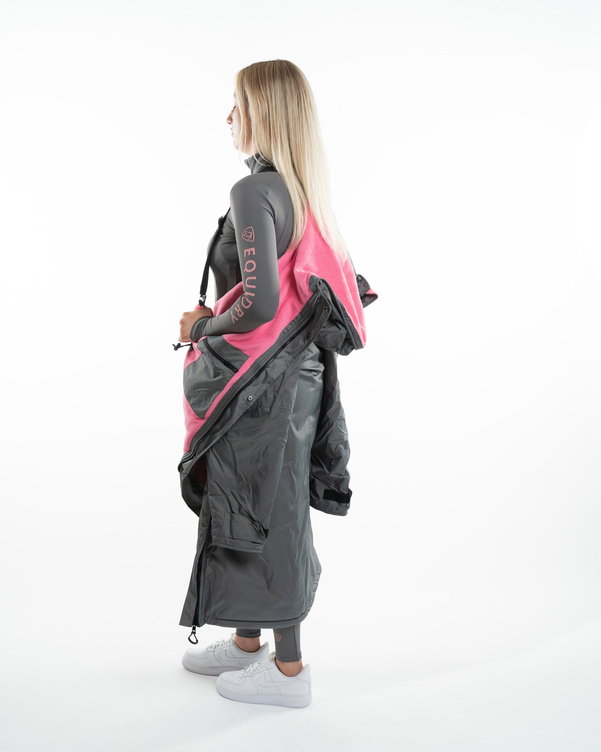 EQUIDRY Evolution Women's Thin Fleece Grey/Penelope Pink