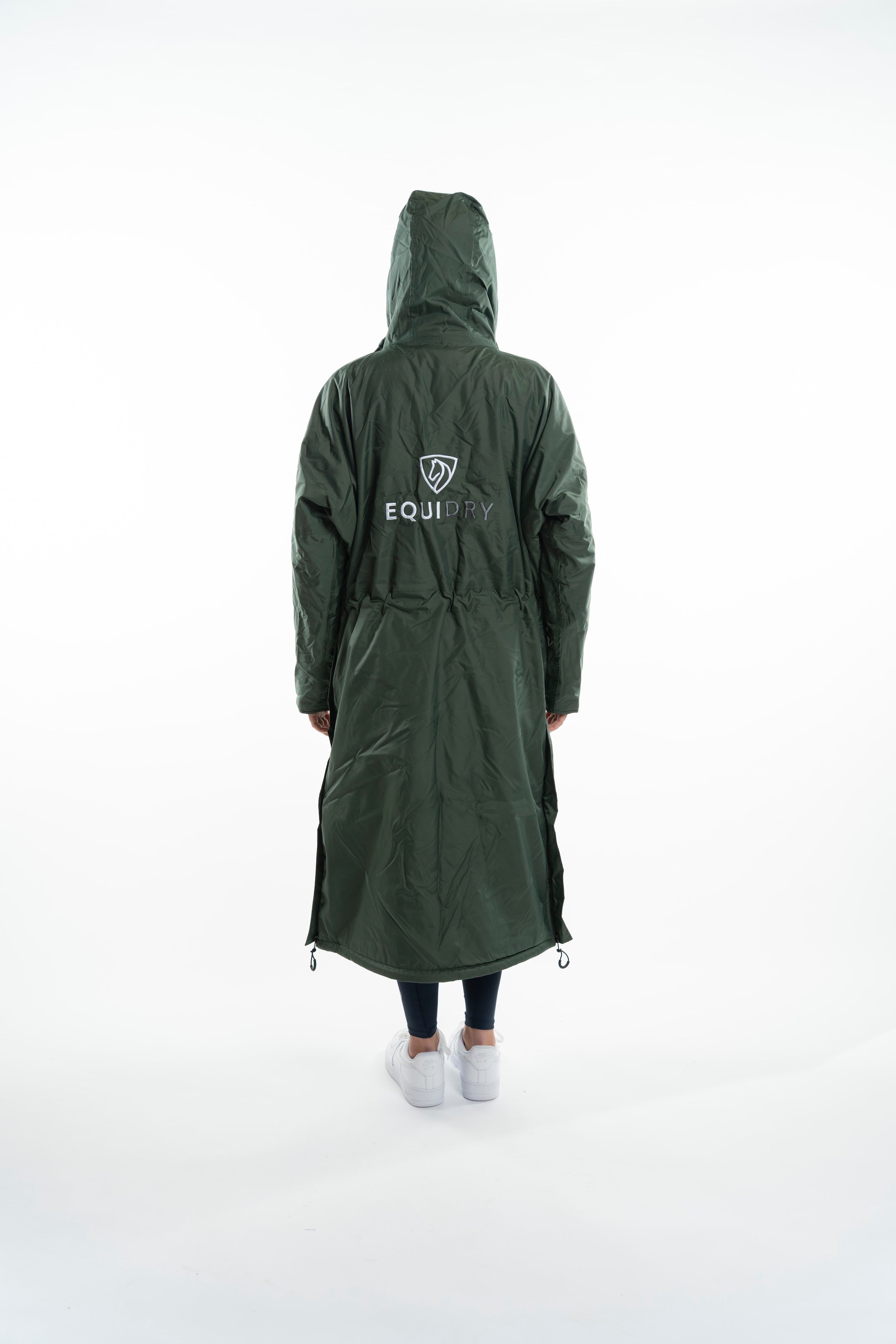 EQUIDRY Evolution Women's Thin Fleece Black Forest Green/Grey