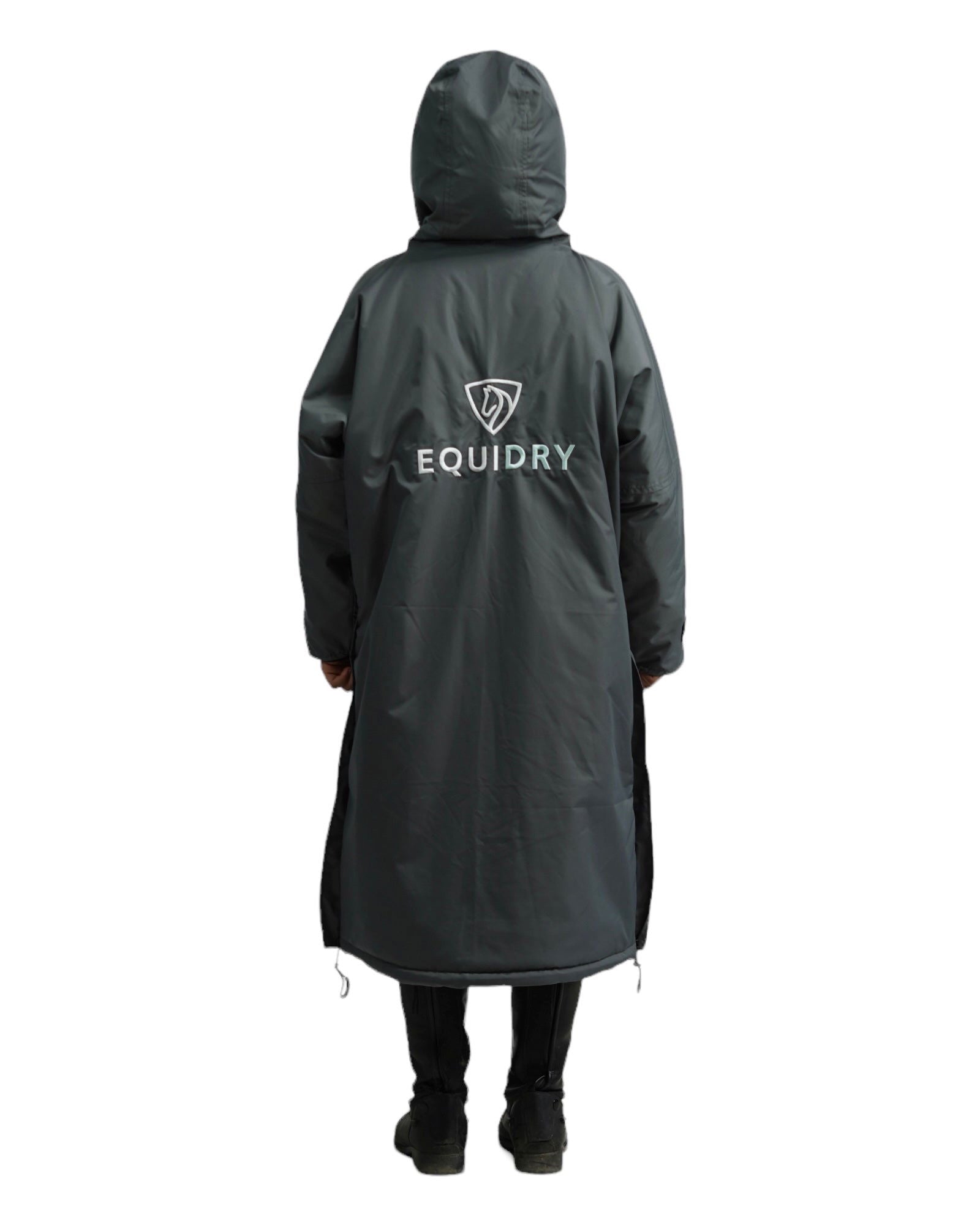 Evolution Children's | Thick Fleece | Fixed Hood | Charcoal/Jade - EQUIDRY