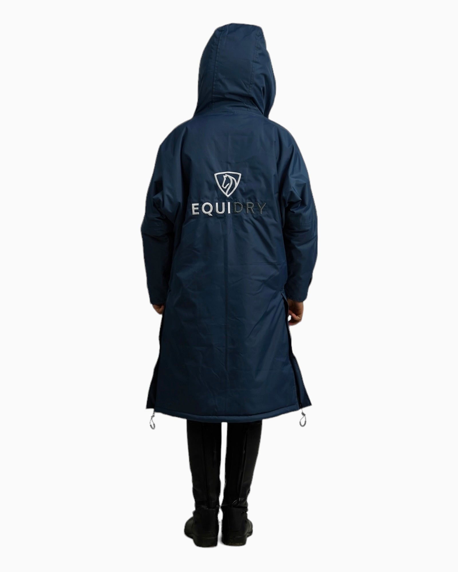 Evolution Children's | Thick Fleece | Fixed Hood | Steel Blue/Grey - EQUIDRY