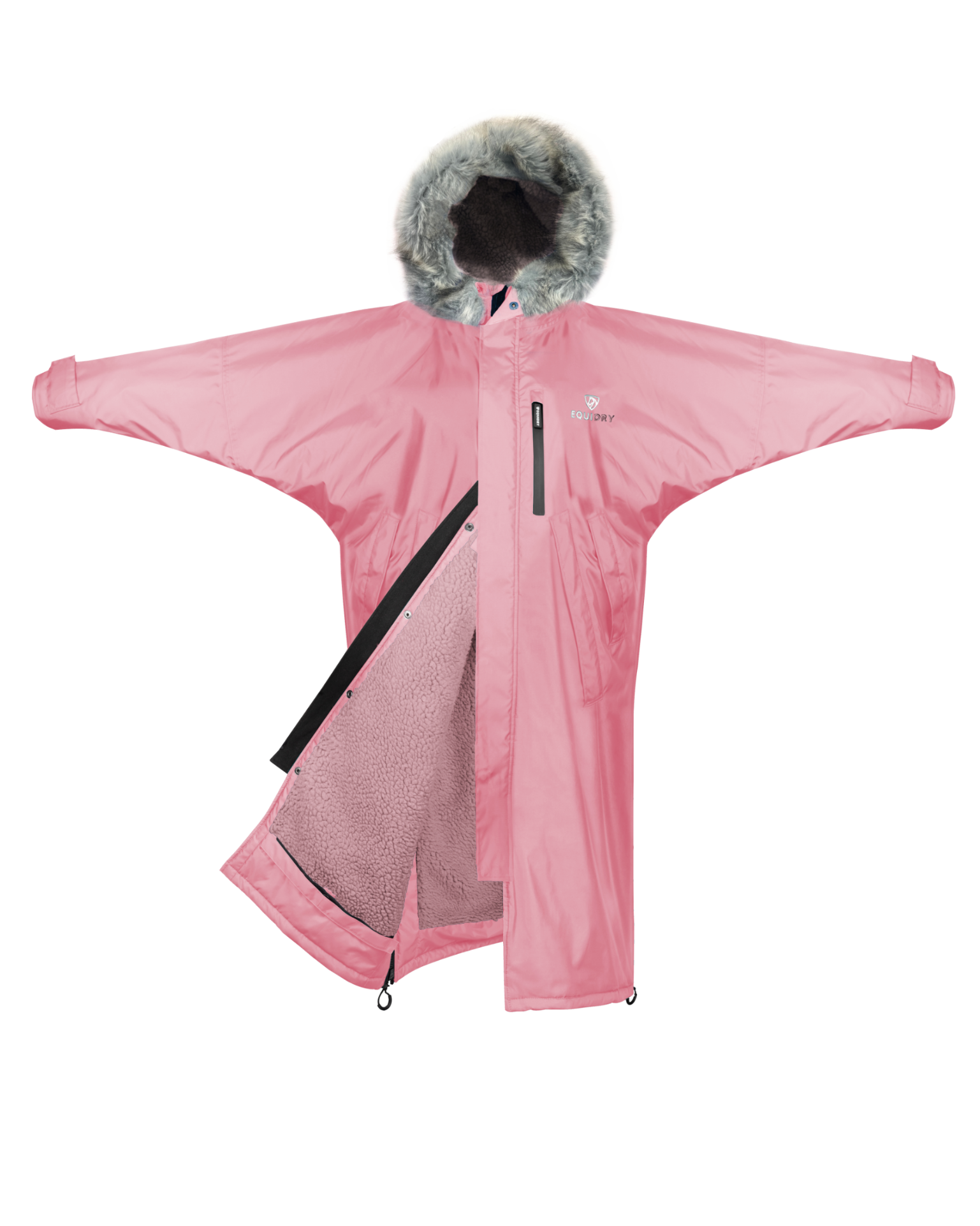 Evolution Children's | Thick Fleece | Fur Hood | Dusky Pink - EQUIDRY