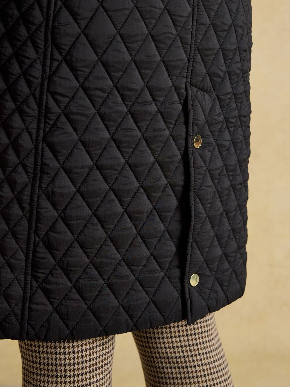Women's Joules Longline Diamond Quilted Showerproof Coat