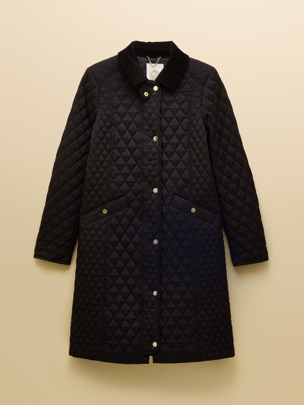 Women's Joules Longline Diamond Quilted Showerproof Coat