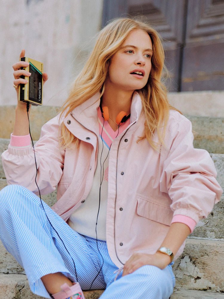 Joules Hove Waterproof Windbreaker Jacket Pink | Equiflair