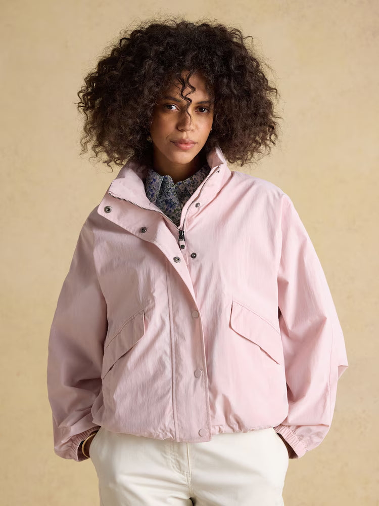 Joules Hove Waterproof Windbreaker Jacket Pink