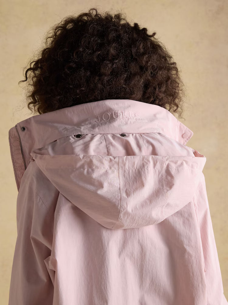Joules Hove Waterproof Windbreaker Jacket Pink