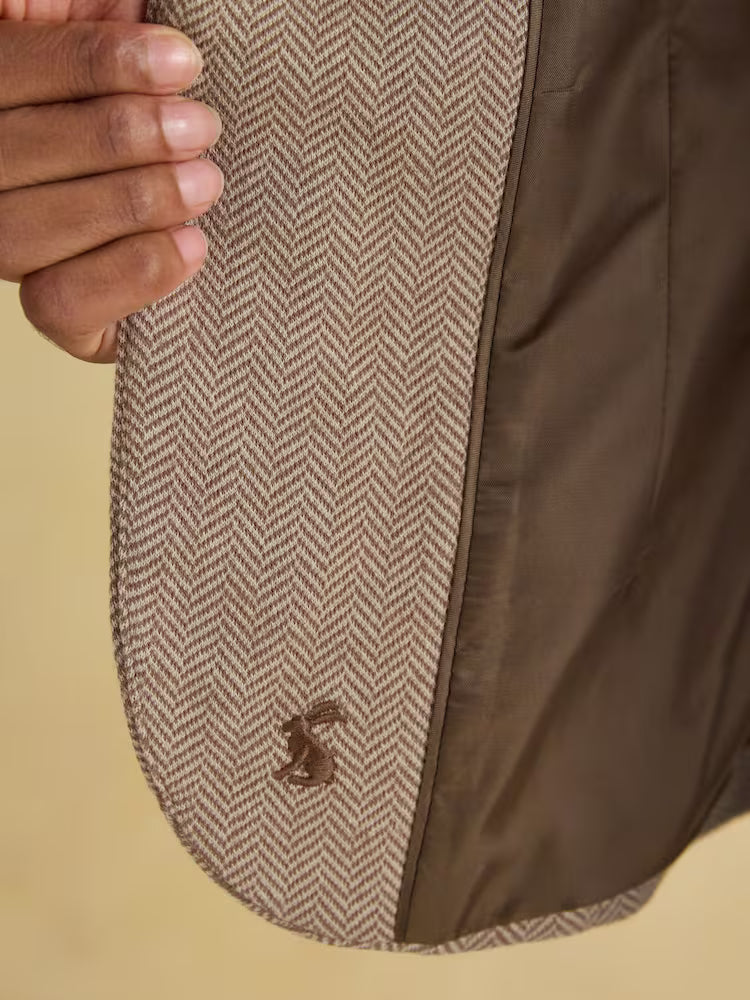 Joules Albury Blazer Tan Brown