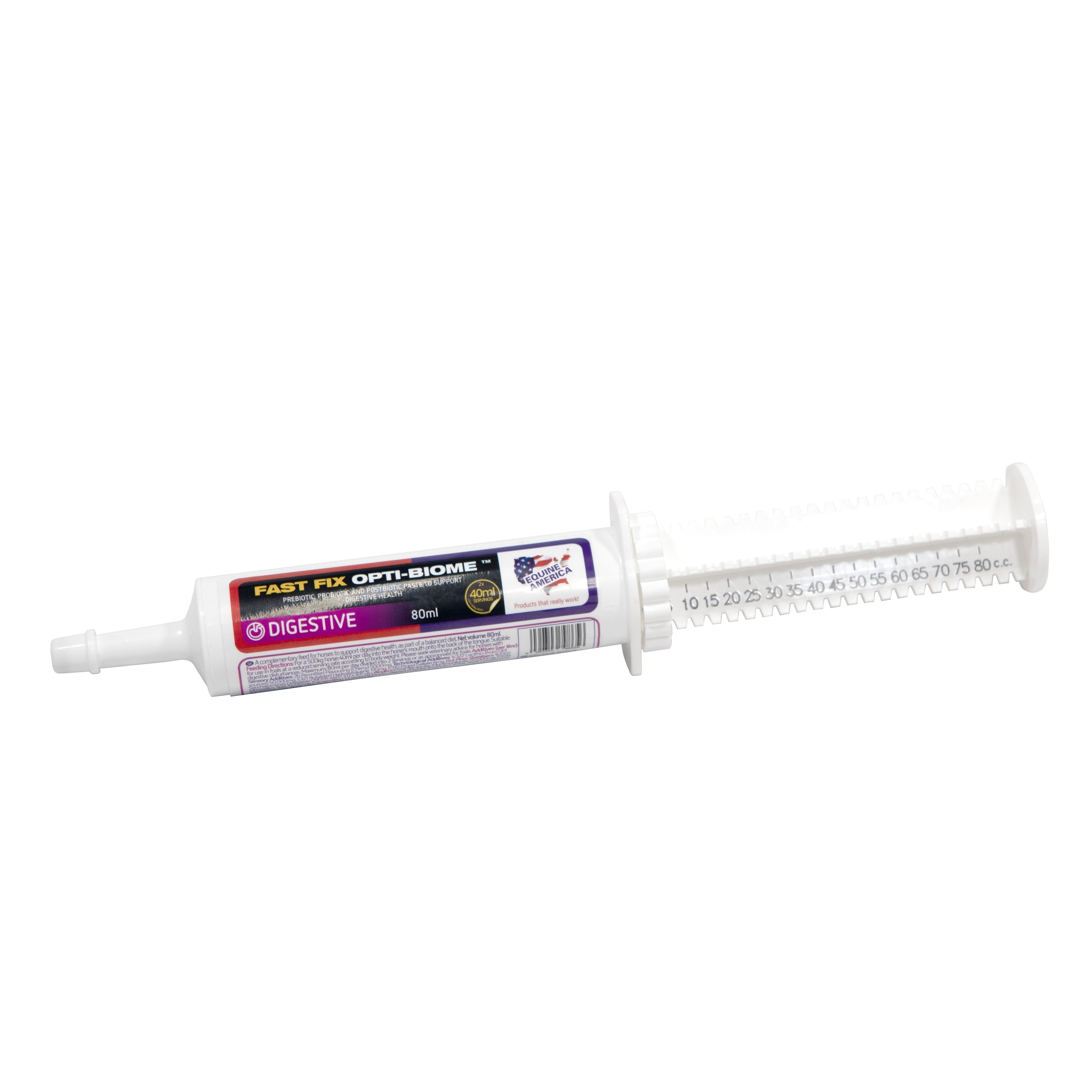 Equine America Fast Fix Opti-Biome Digestive Paste 80ml Syringe