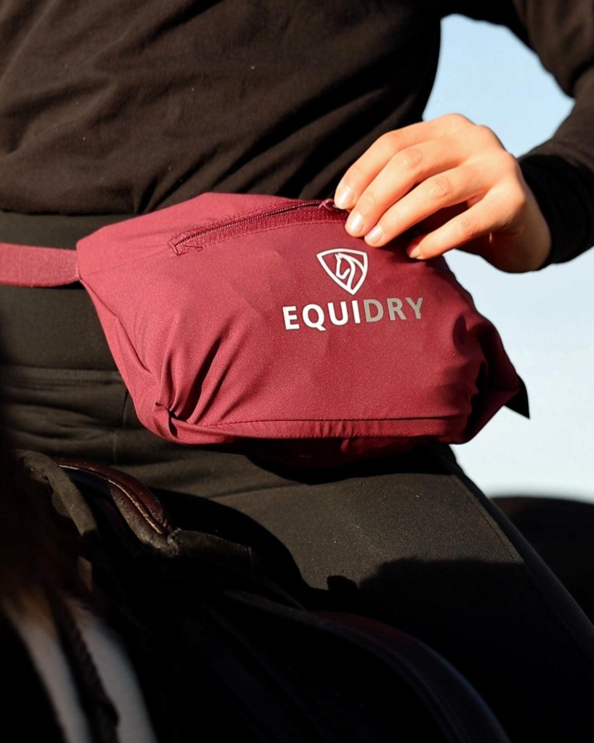 EQUIDRY Nimbus Waterproof Pack Away Jacket Children's Plum