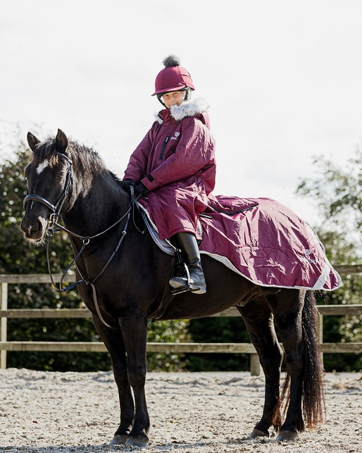 EQUIDRY Evolution Children's Thick Fleece Plum/Grey