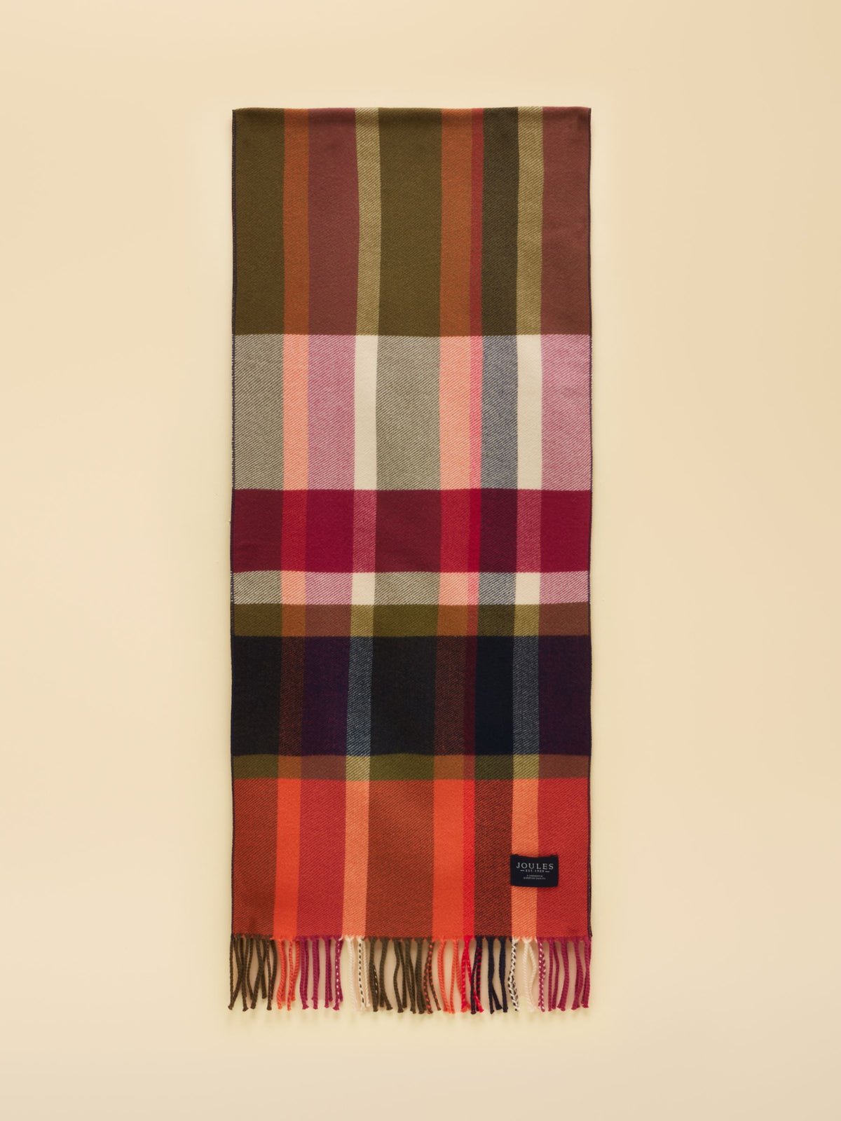 Women's Joules Langtree Long Brushed Stripe Scarf