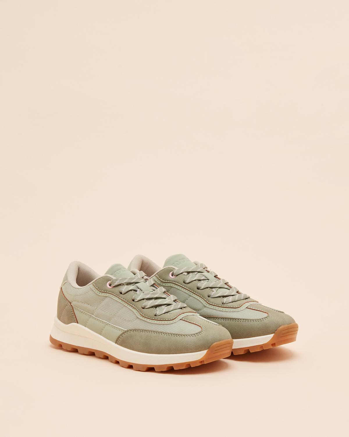 JOULES Parkfield Ladies Trainers Khaki Green - Stylish & Comfortable Womens Shoes