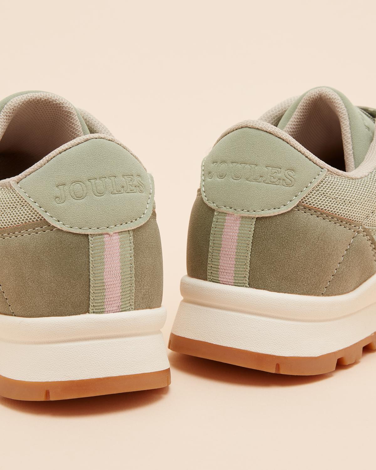 JOULES Ladies Trainers Khaki Green Sneakers: Comfortable & Stylish Women's Footwear