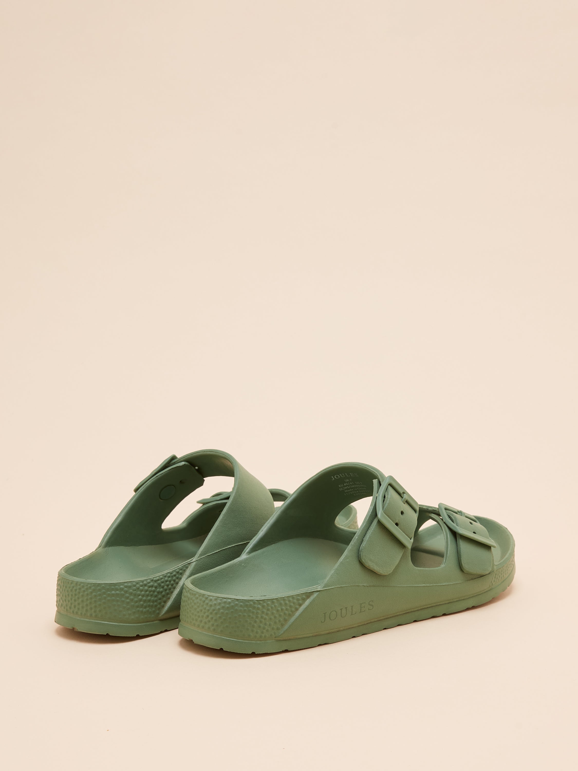 JOULES SUNSEEKE Sage Green EVA Sliders - Comfortable and Stylish Summer Sandals
