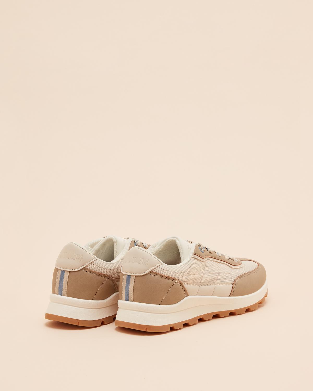 JOULES PARKFIELD Ladies Trainers: Neutral beige sneakers with chunky sole for comfort & style. Shop now!