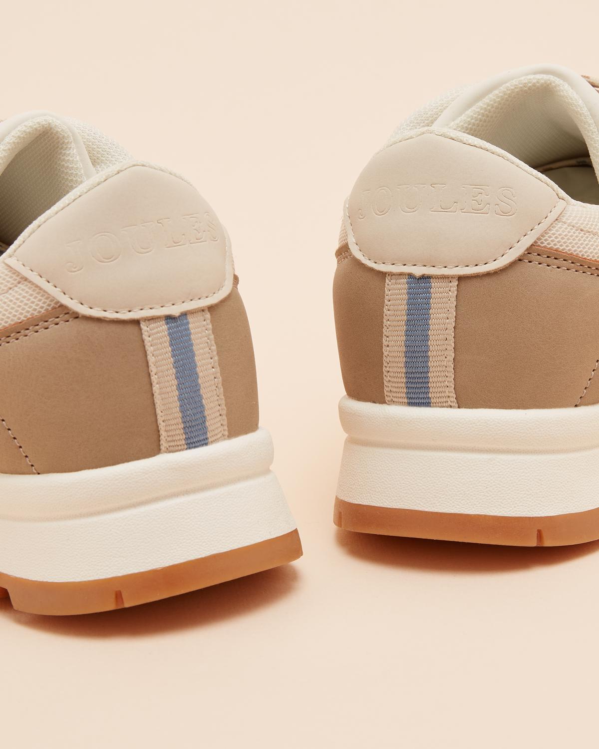 JOULES PARKFIELD Ladies Trainers: Neutral Fashion Sneakers with Comfortable Chunky Sole