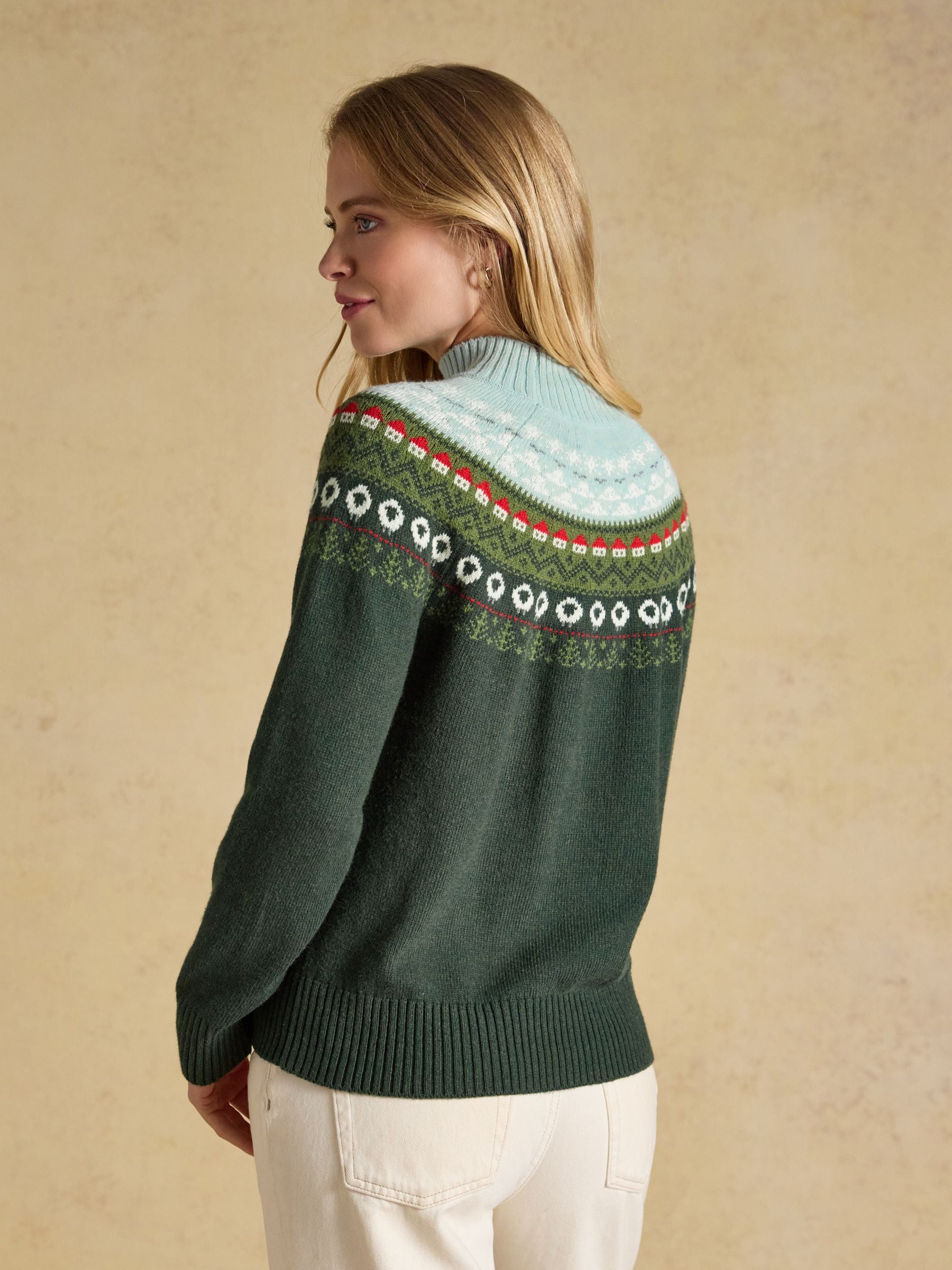 Women's Joules Landscape Pattern Knitted Jumper