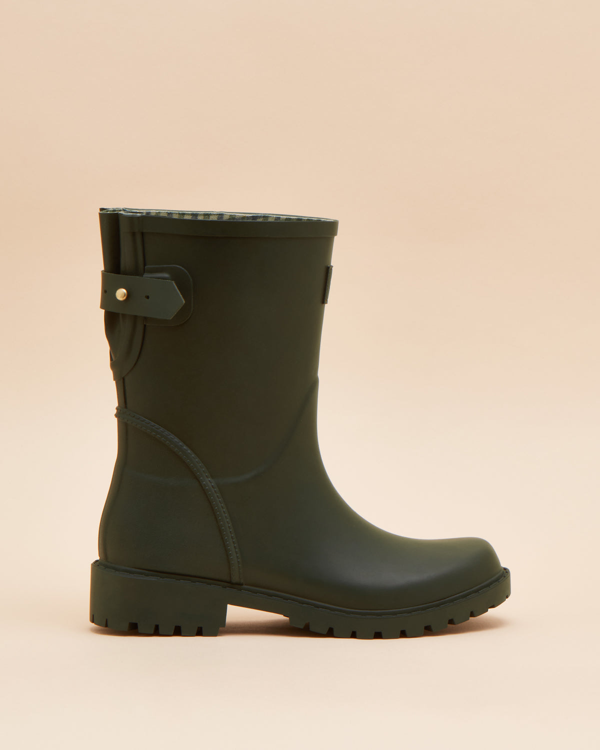 JOULES Green Wellies: Mid-Calf, Adjustable, Waterproof Rain Boots for Women