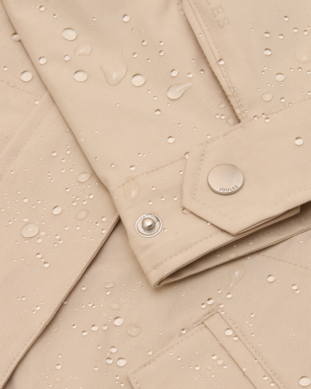 Joules Portwell Waterproof Raincoat With Hood Neutral