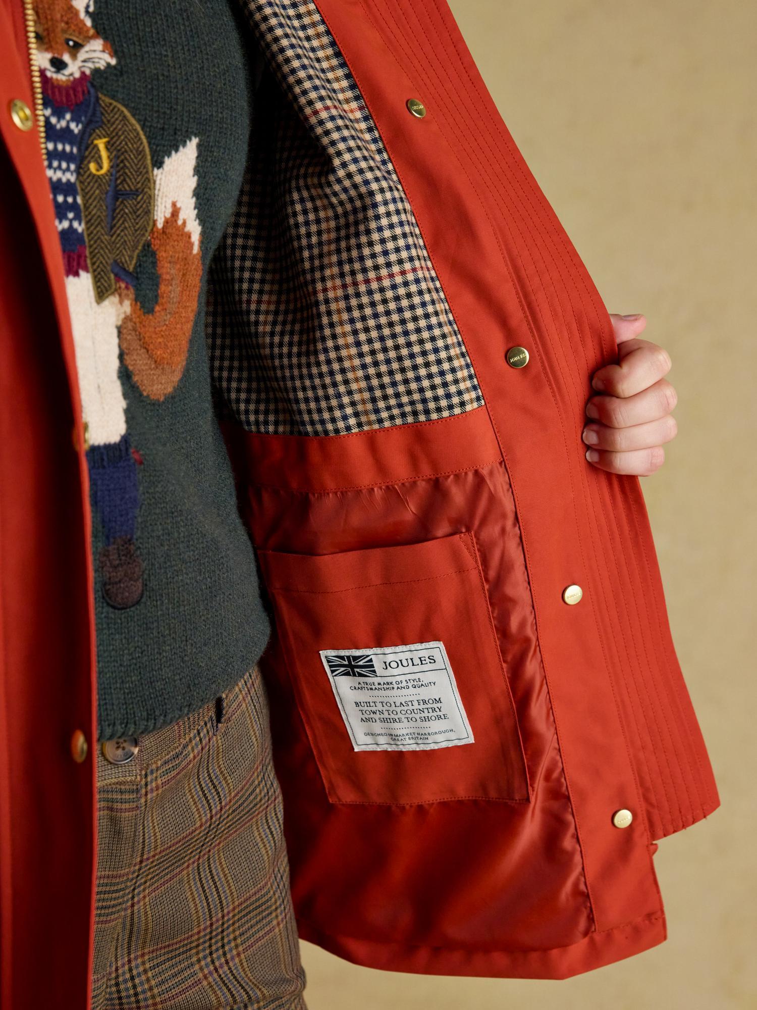 Joules Katherine Burnt Orange Waterproof Heritage Coat