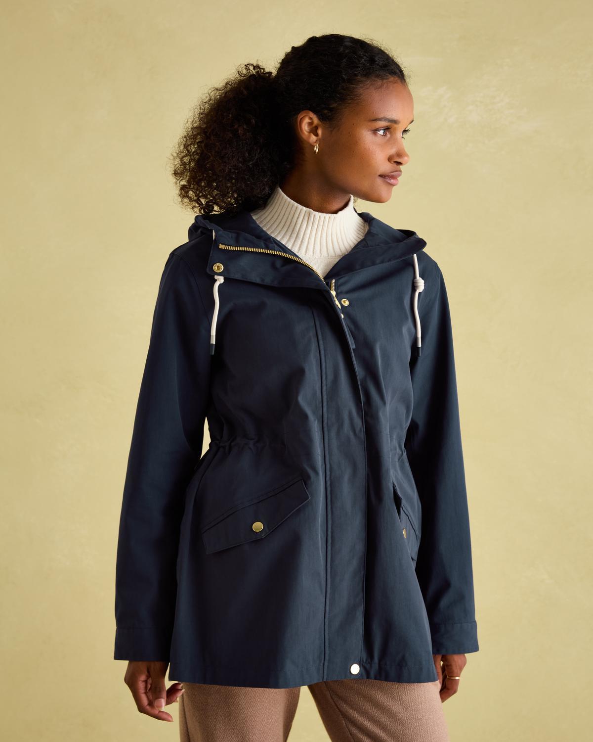 Joules Portwell French Navy Waterproof Raincoat