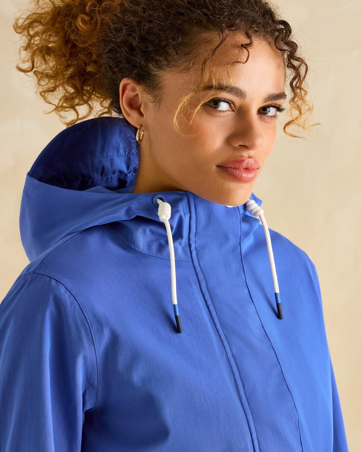 Joules Portwell Waterproof Raincoat With Hood Blue