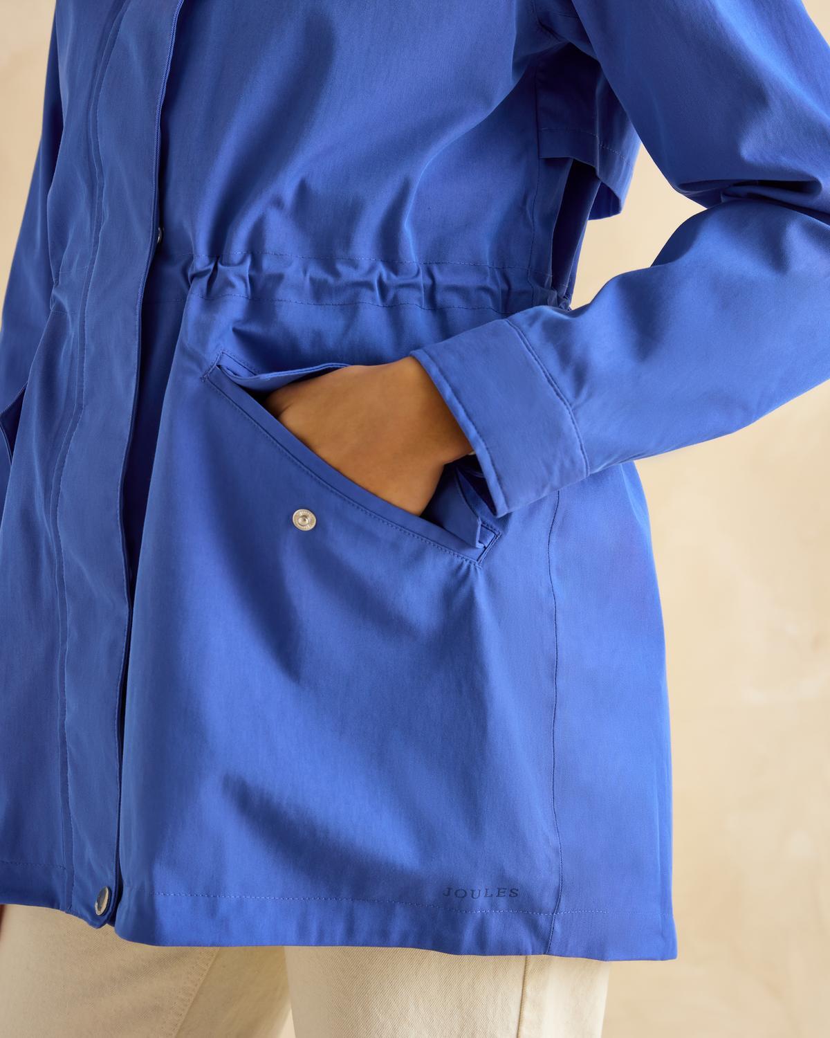 Joules Portwell Waterproof Raincoat With Hood Blue