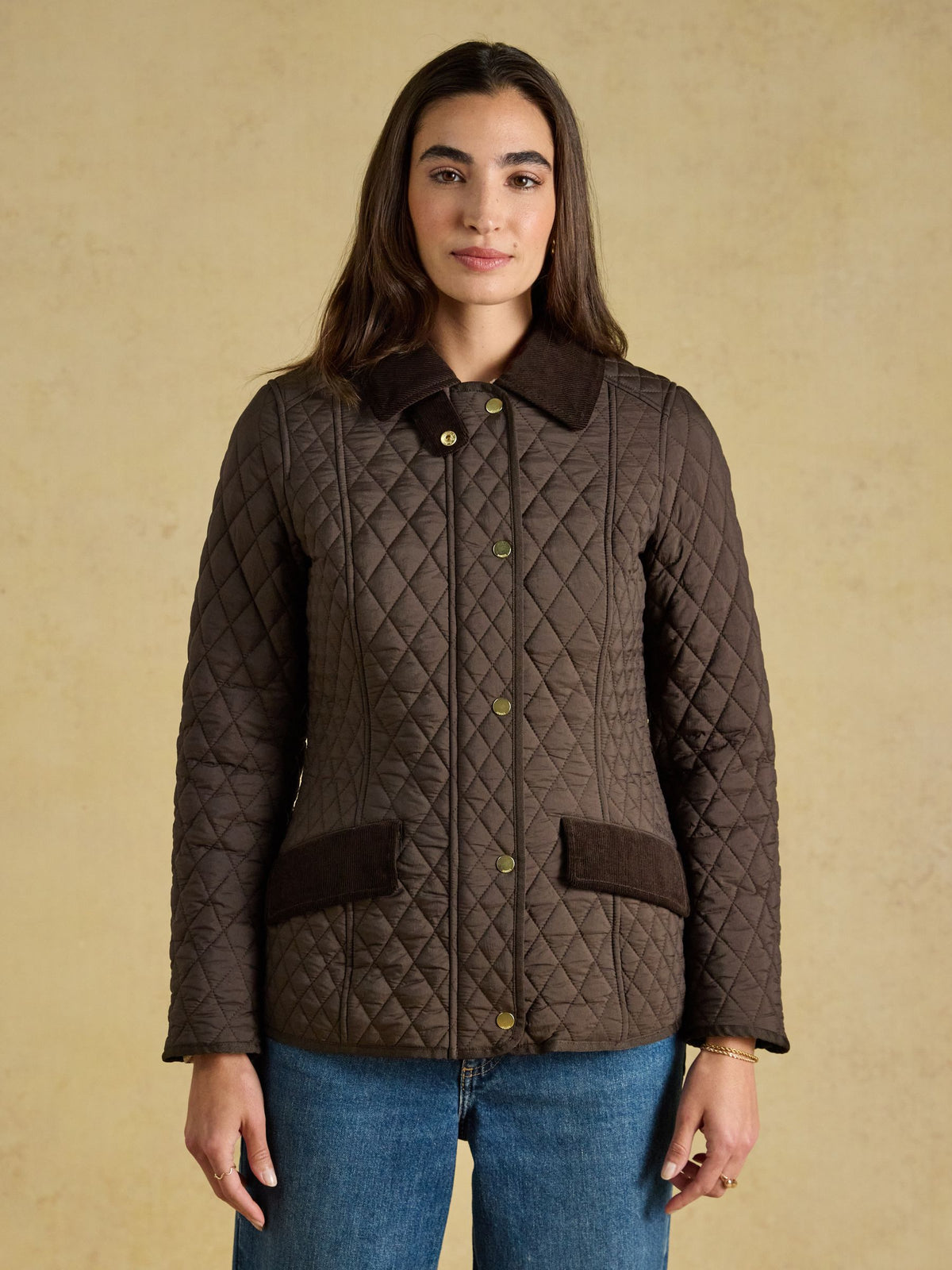 Women's Joules Highclere Showerproof Diamond Quilted Jacket