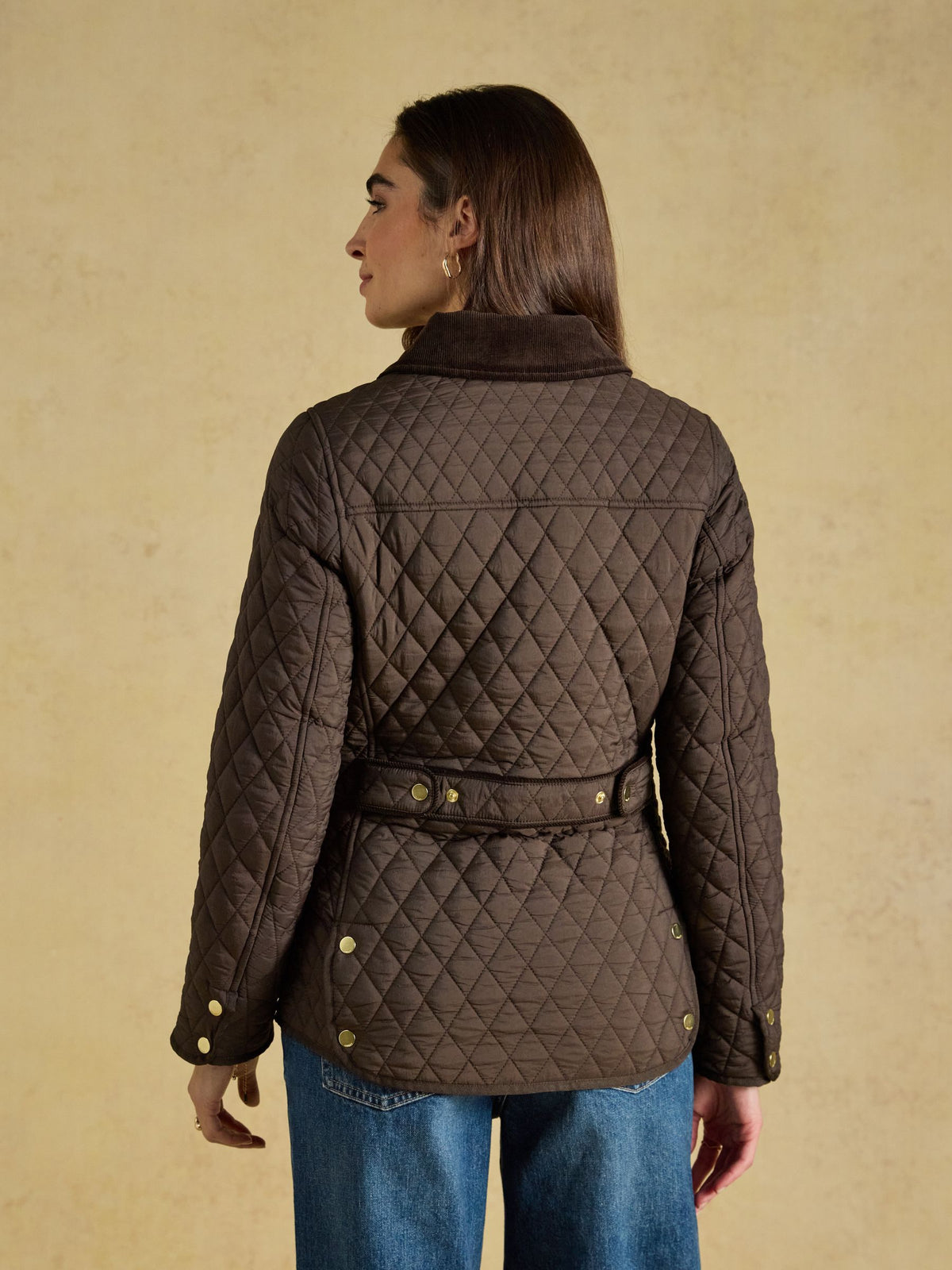 Women's Joules Highclere Showerproof Diamond Quilted Jacket