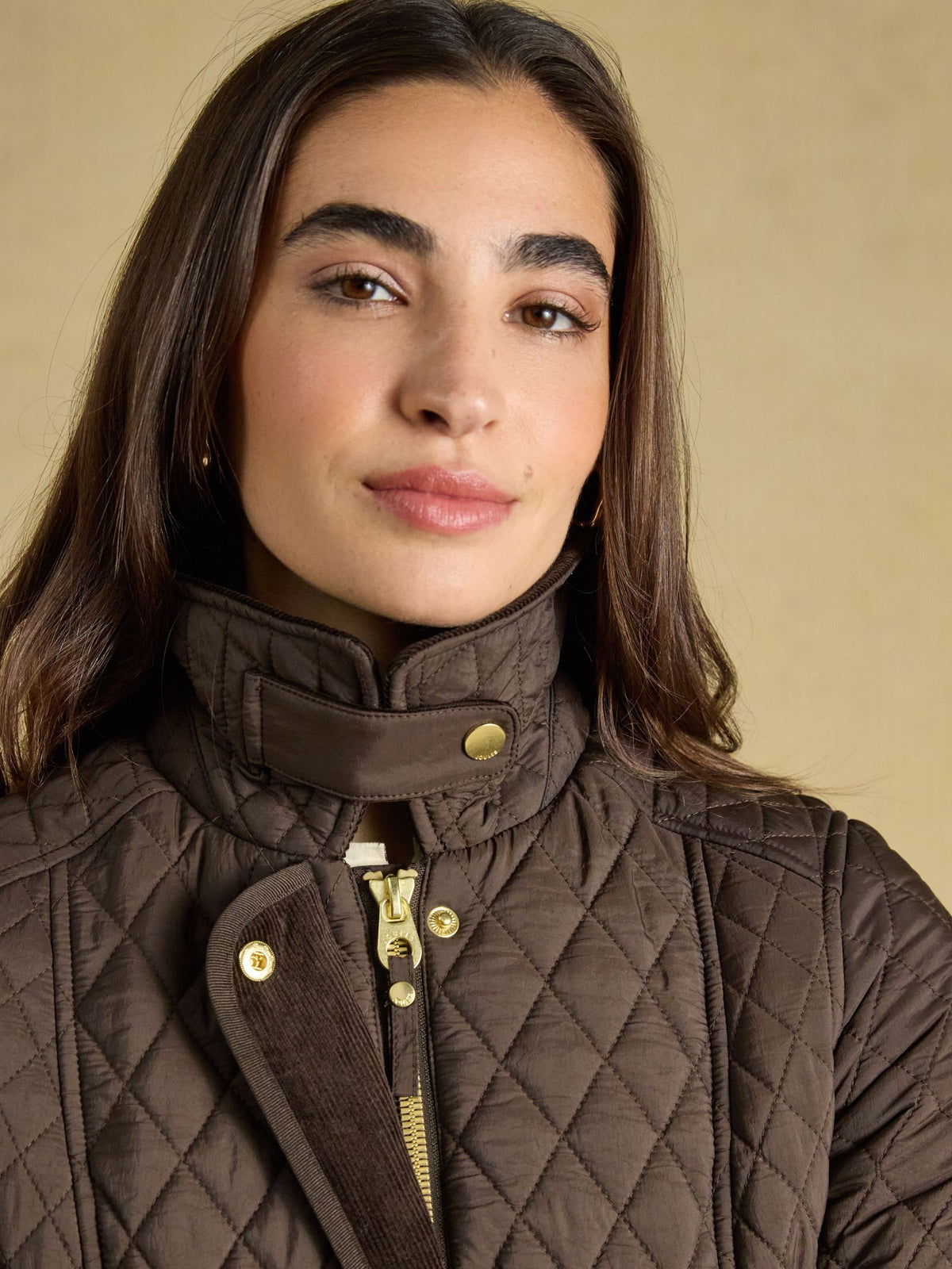 Women's Joules Highclere Showerproof Diamond Quilted Jacket