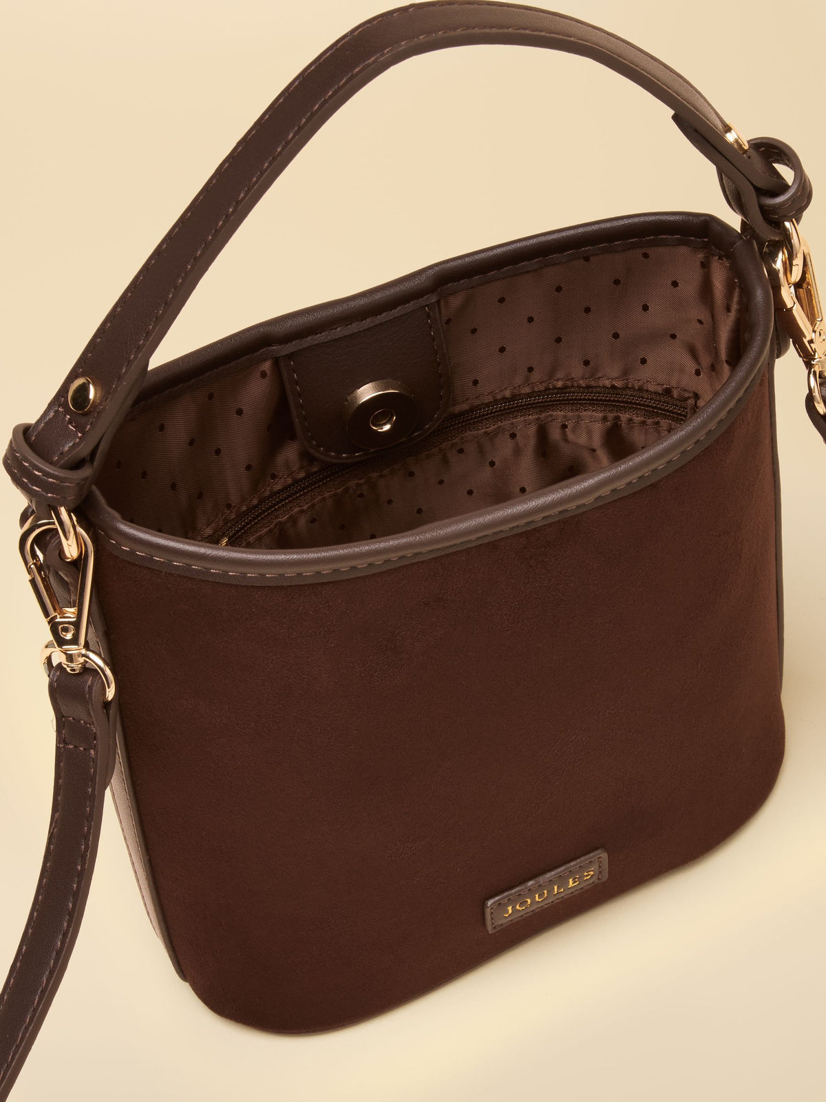 Women's Joules Chocolate Brown Bucket Bag